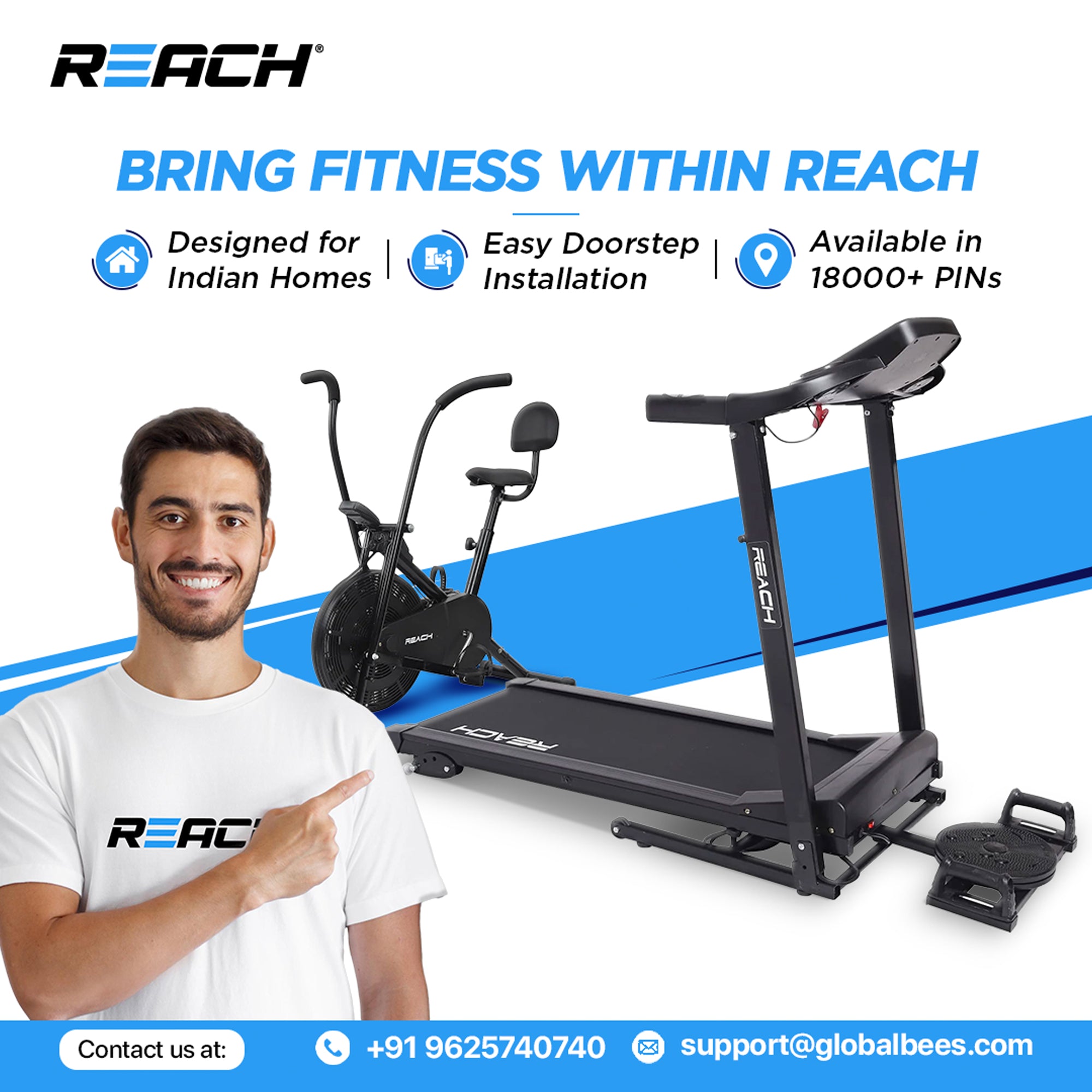 Reach HRX Ignite Dumbbell Set - Home Gym Workout