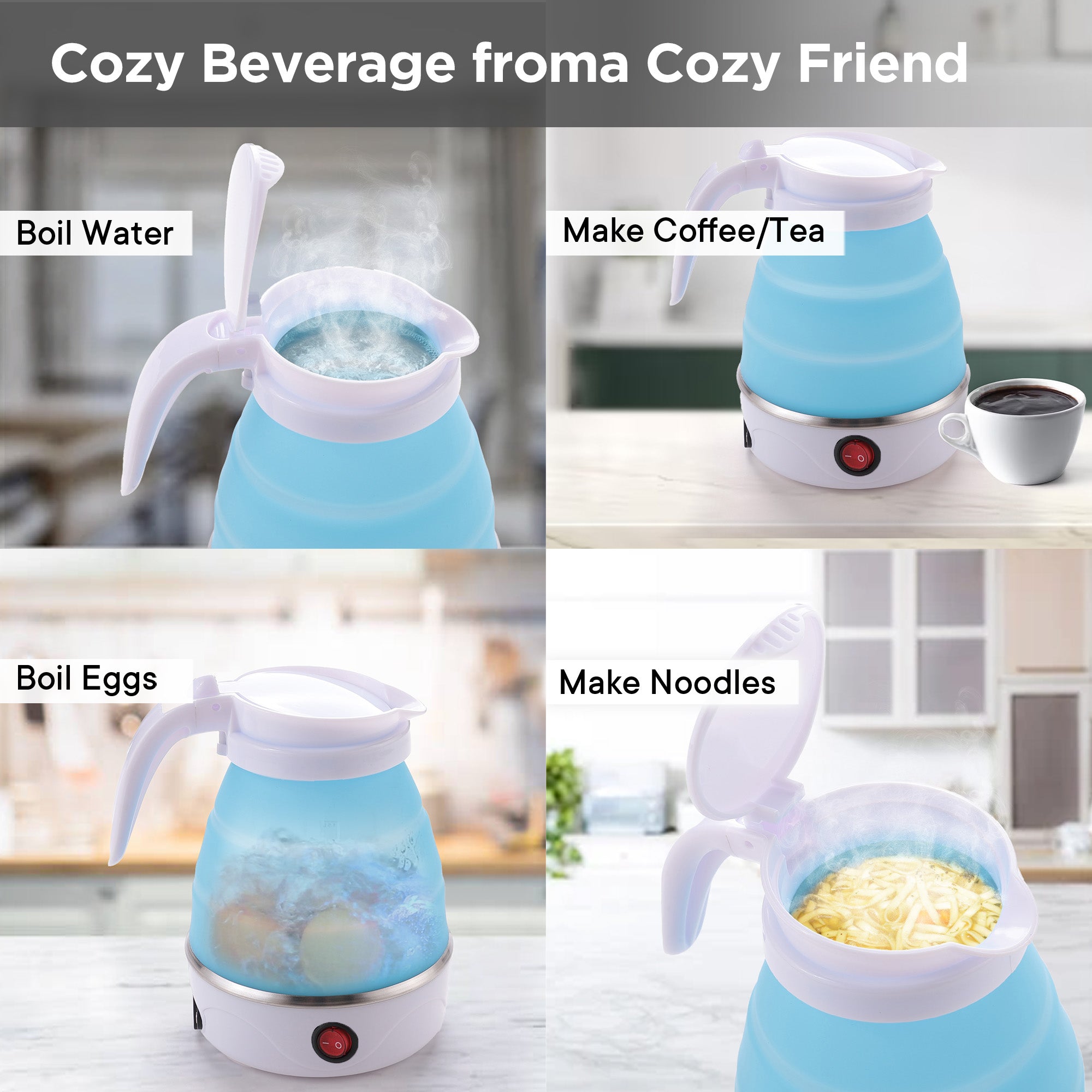 UMAI Foldable Electric Kettle - Convenient travel companion