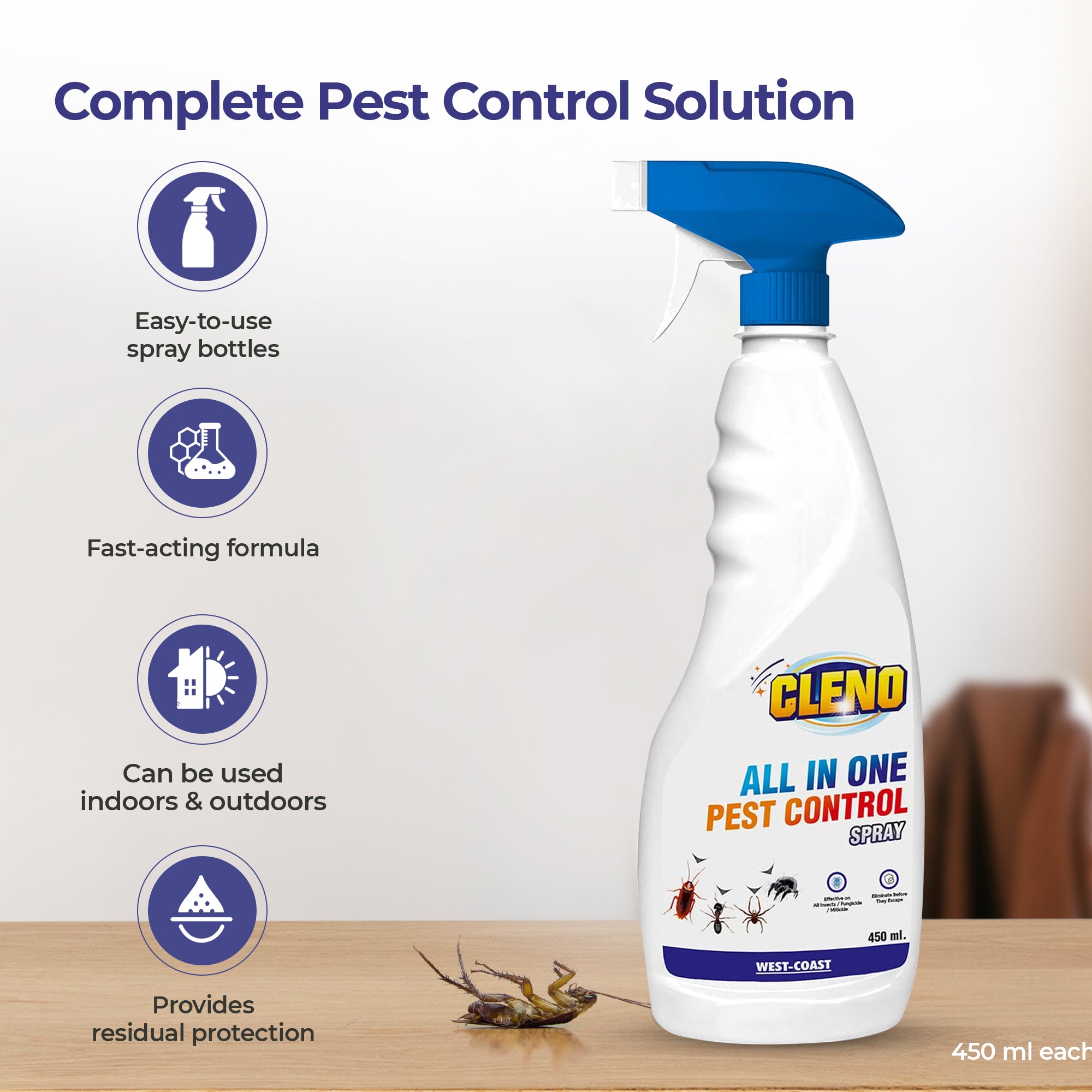 Cleno pest control spray - efficient pest elimination