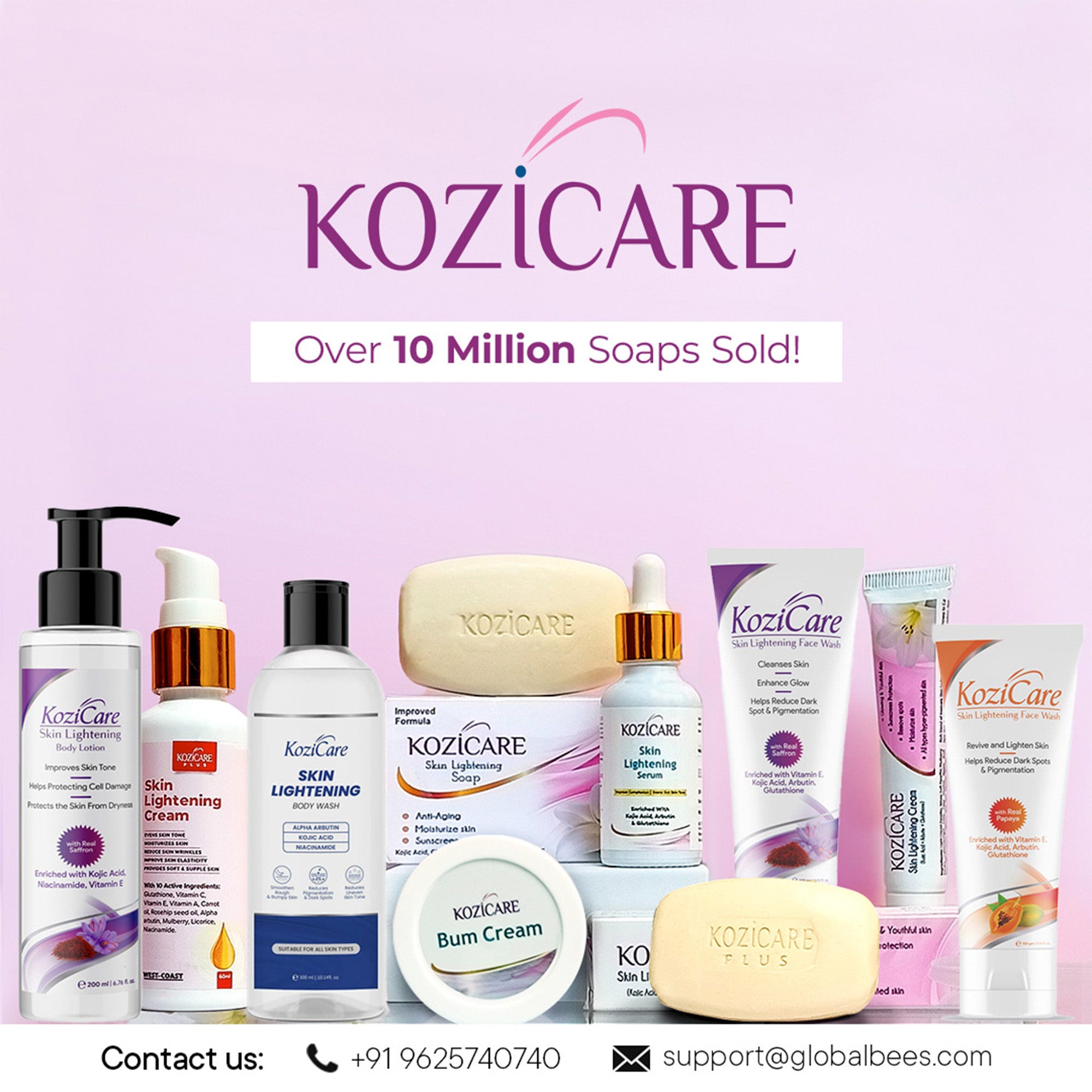 Kozicare Kojic Acid Soap Bar - Daily shower use