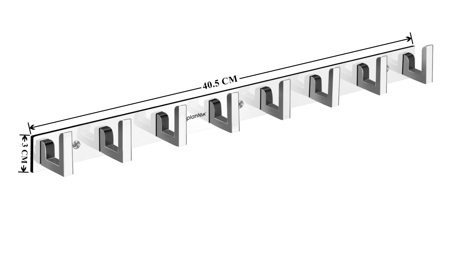 Plantex aluminum towel hooks - Versatile storage solution