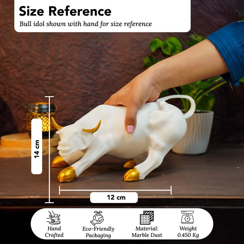 Ekhasa Decorative Bull Figure - Gift item for housewarming