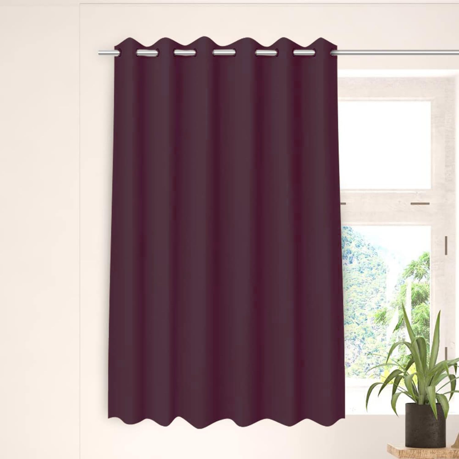 Kuber Industries wine color drapes - sophisticated look