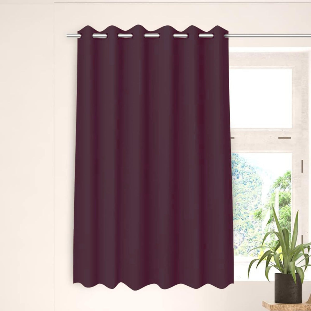Kuber Industries wine color drapes - sophisticated look