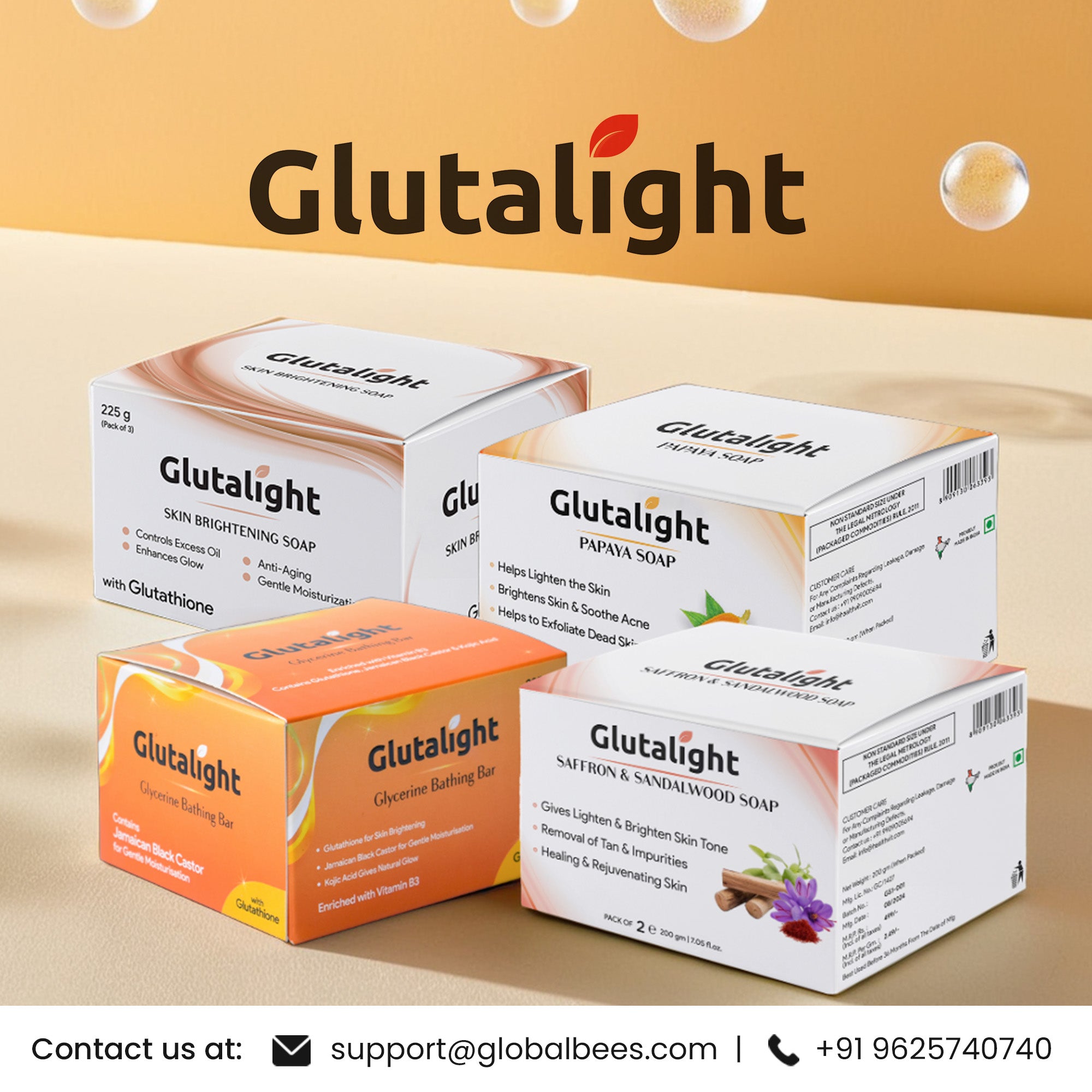 Glutalight Glutathione Rose Oil Soap - bathing use