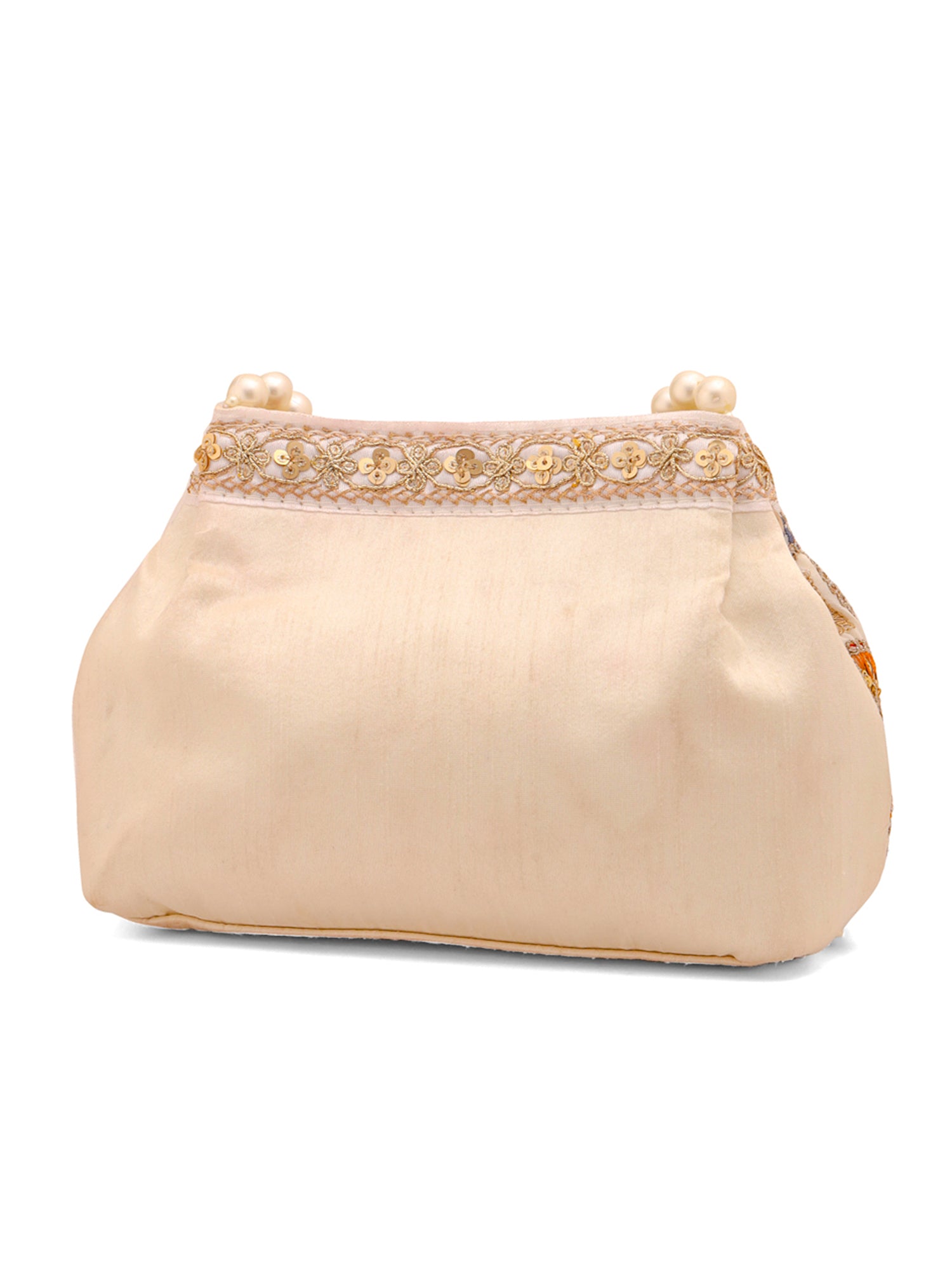 Yellow Chimes Potli Bag - Stylish ethnic handbag