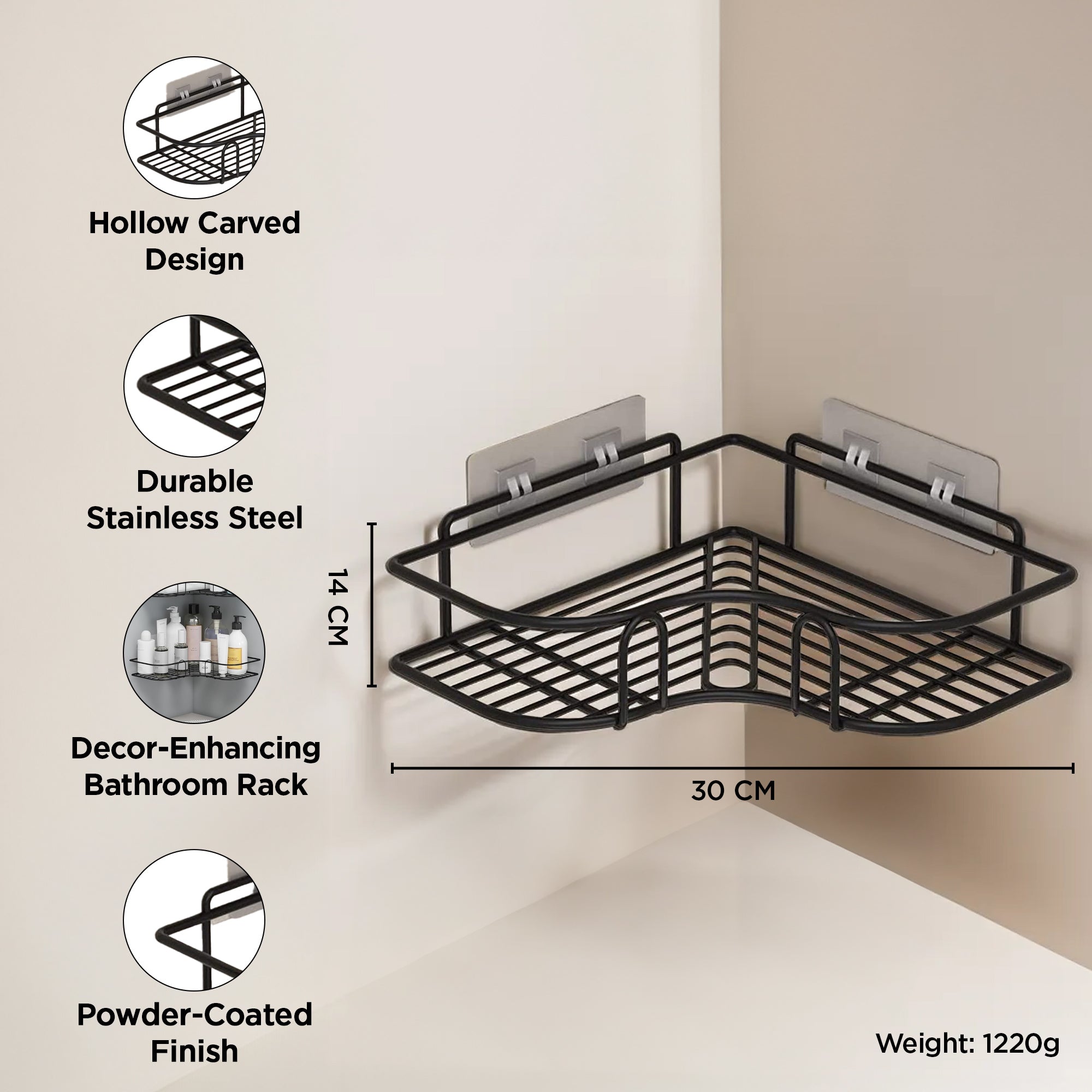 UMAI L-shape shelves - maximizing small space solutions