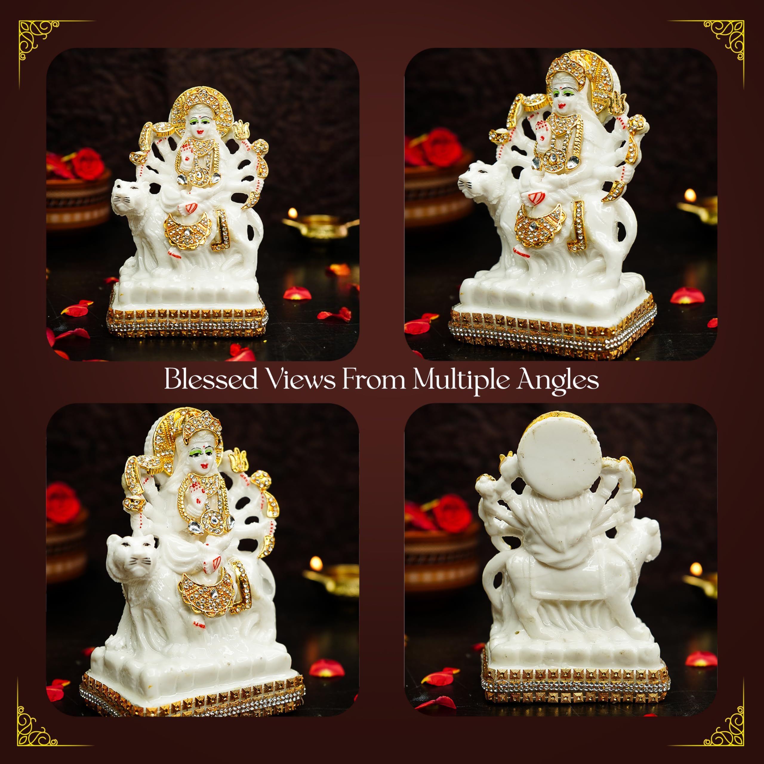 Ekhasa Durga Maa Statue - Spiritual office desk decor