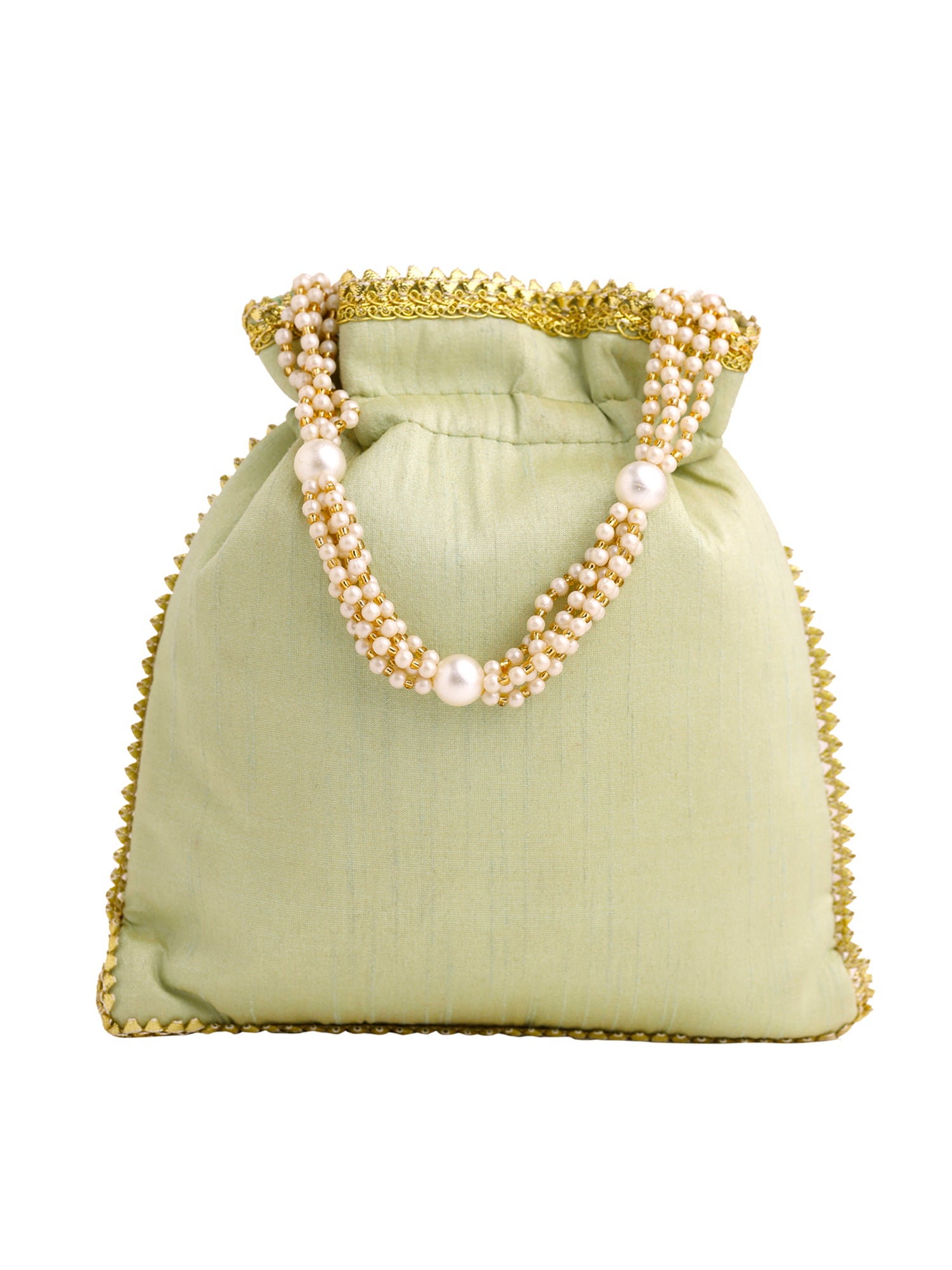 Yellow Chimes potli bag - ethnic wear accessory for weddings