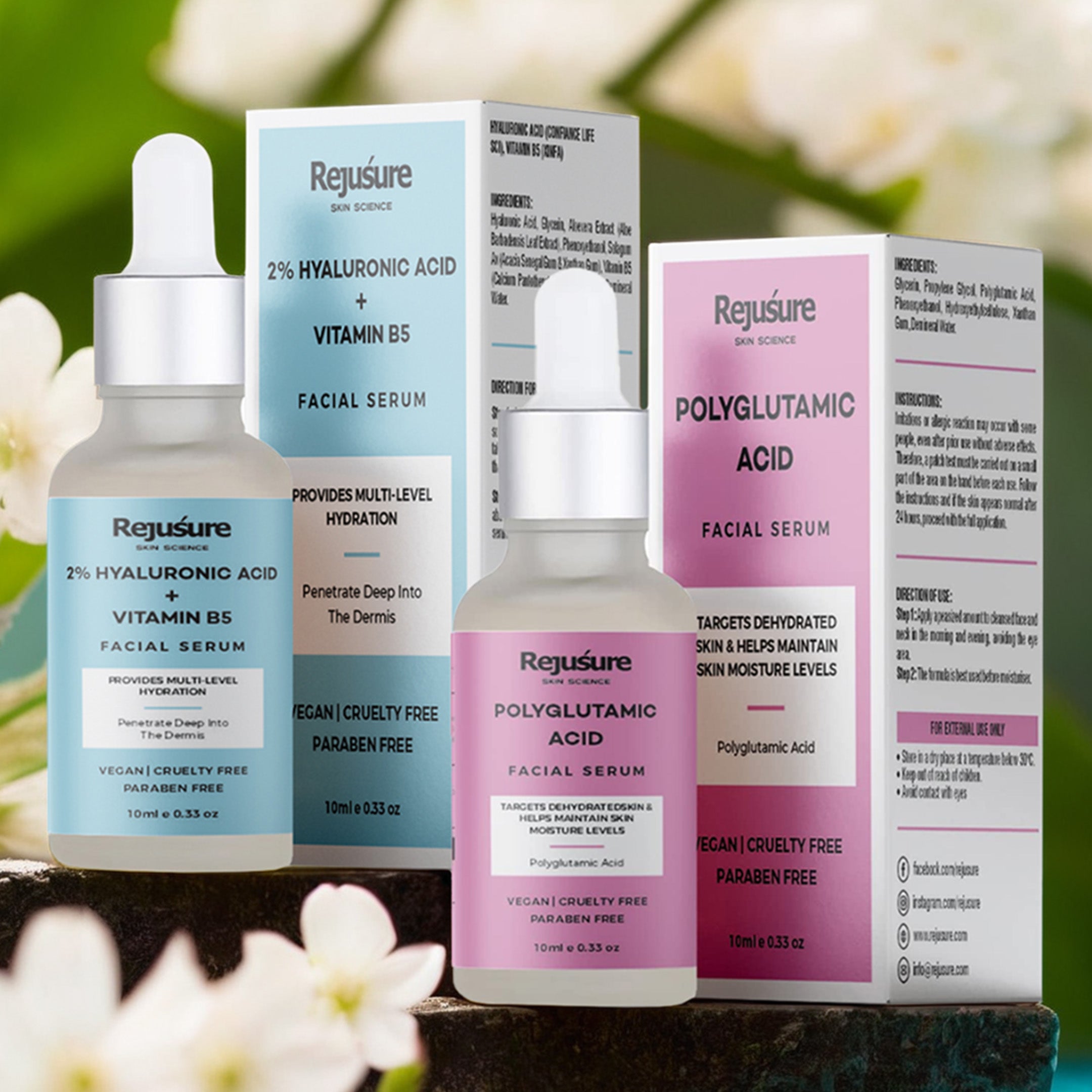 Rejusure face serums - skincare essentials