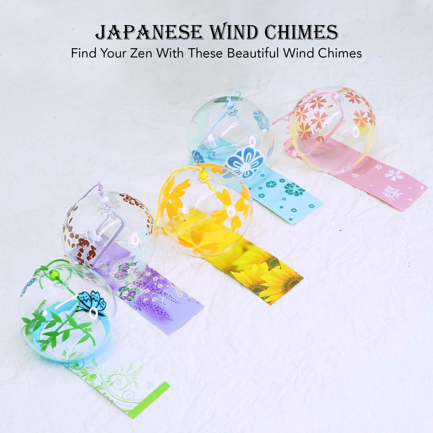 Ekhasa Japanese Wind Chimes - outdoor balcony decor