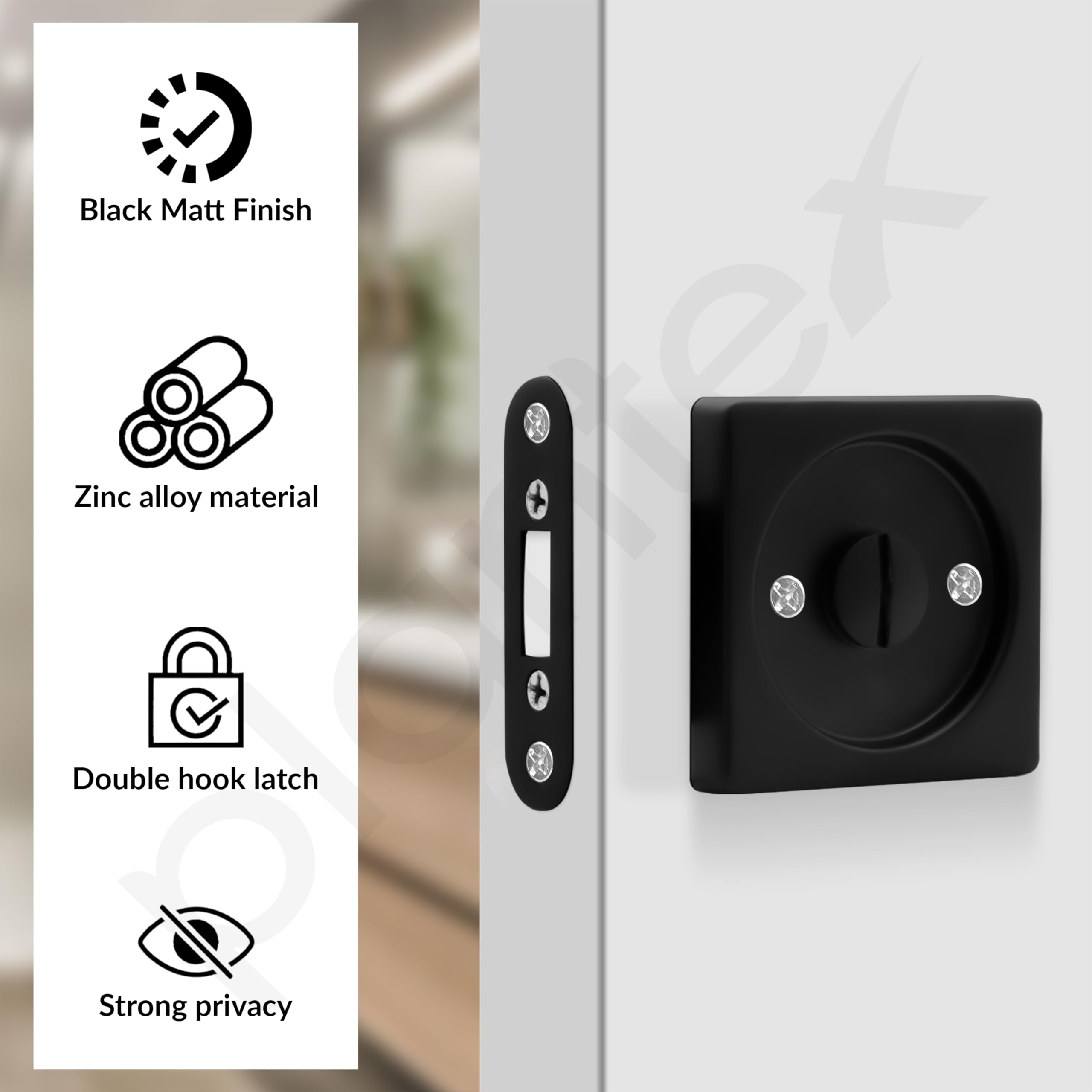 Plantex Pocket Door Lock - Private Office Use