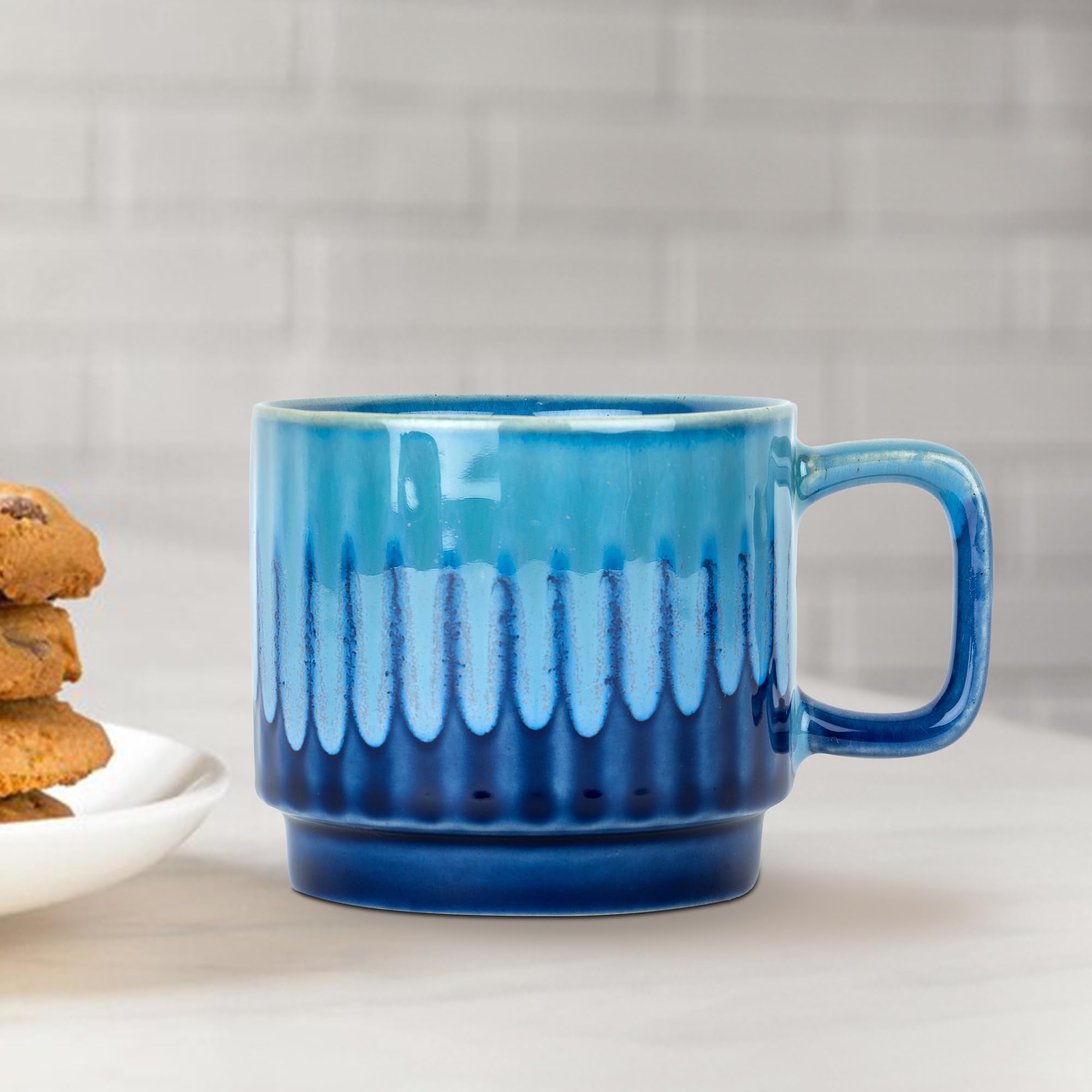 The Better Home Ceramic Coffee Cups - Royal Blue for Home Use