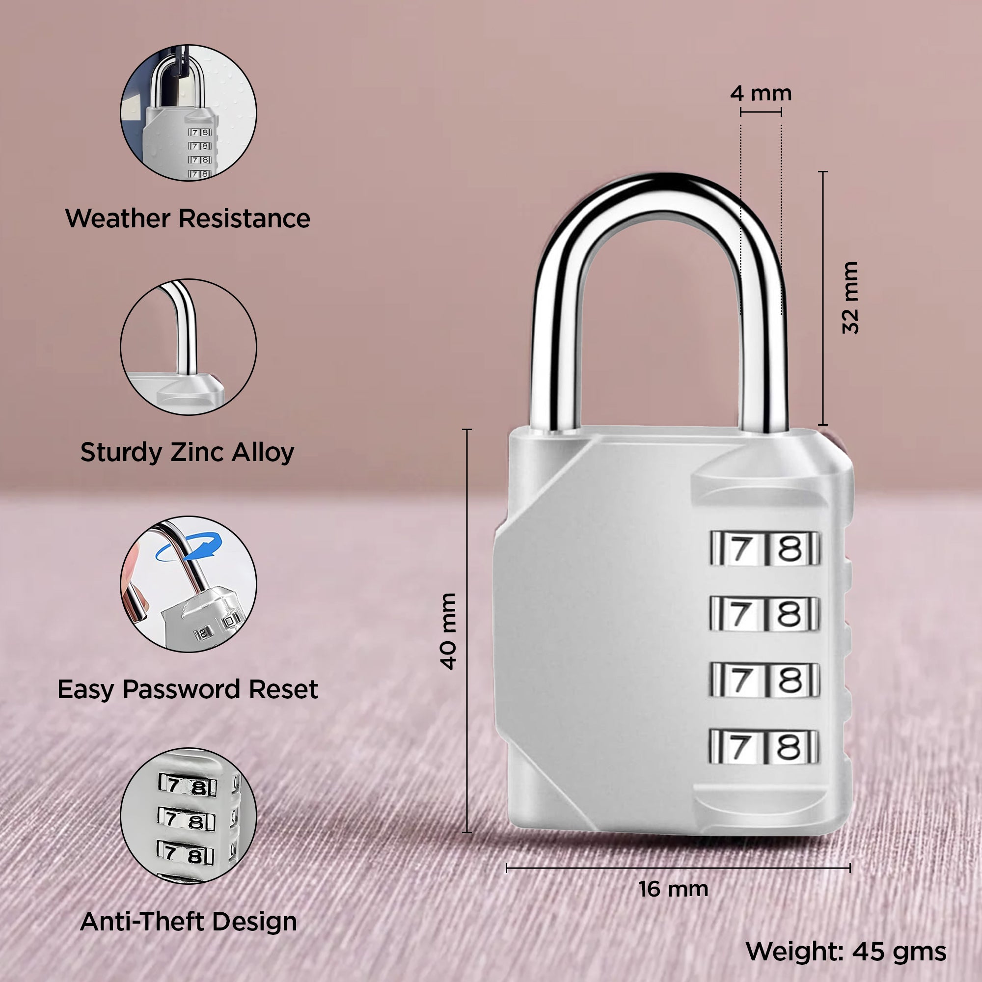 UMAI travel lock - preventing theft of personal belongings