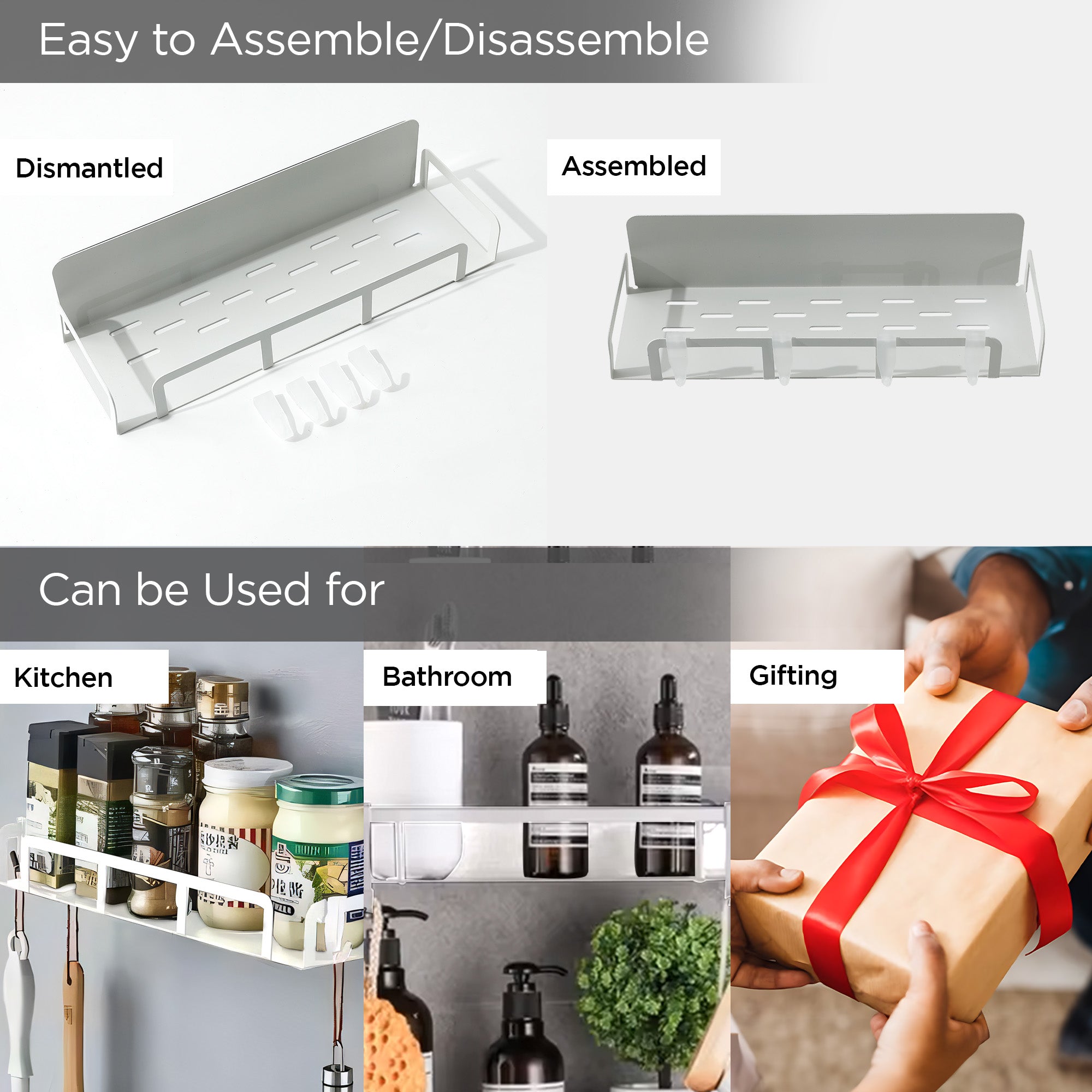 UMAI kitchen organizer rack - tidy bathroom solution
