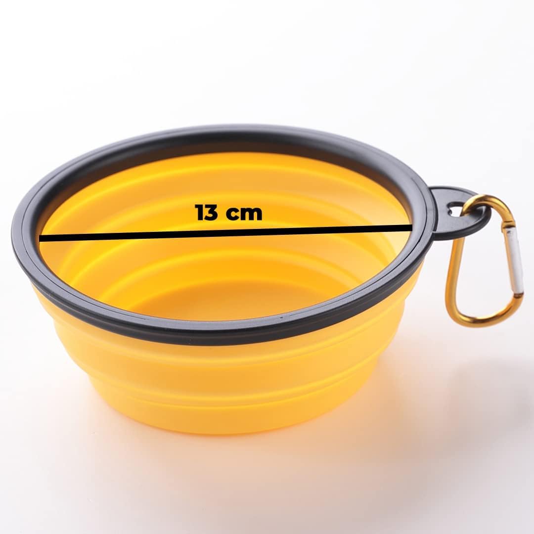 Kuber Industries yellow pet bowls - Stylish design