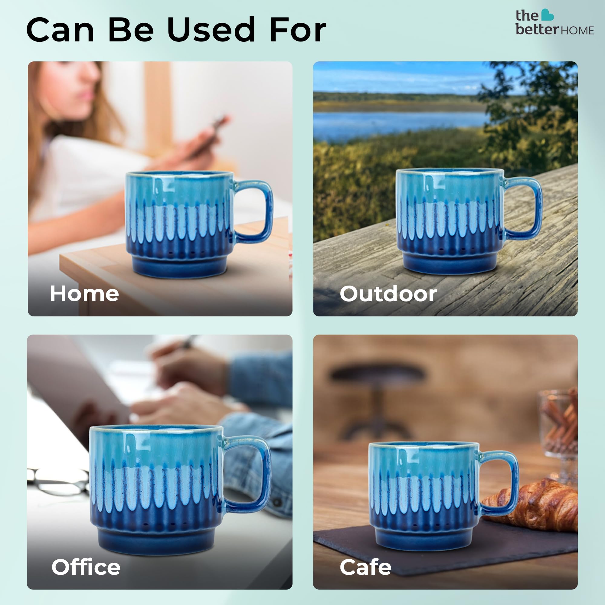 The Better Home Terra Series Ceramic Cup - Chic addition to office