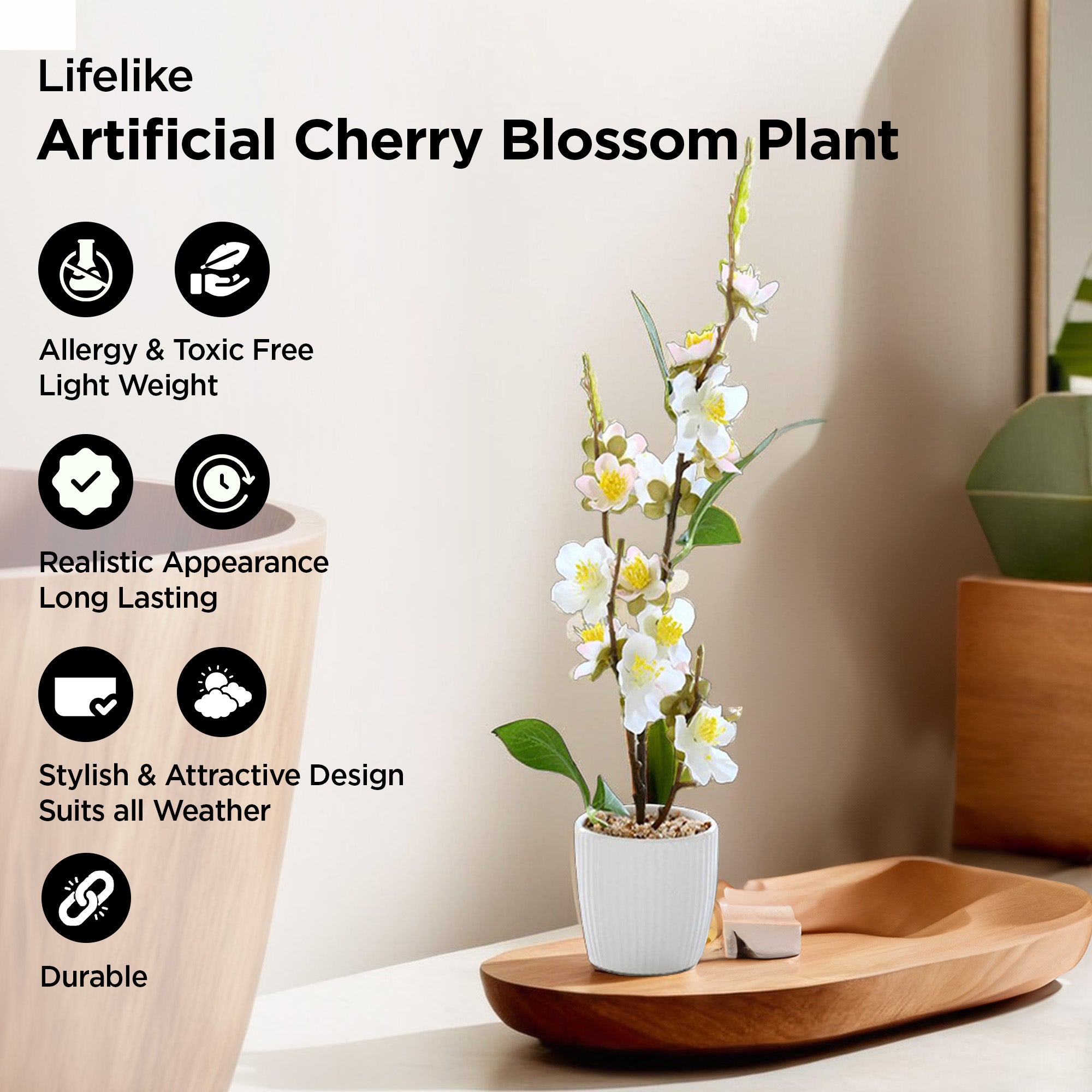 UMAI ceramic artificial plant - balcony decor