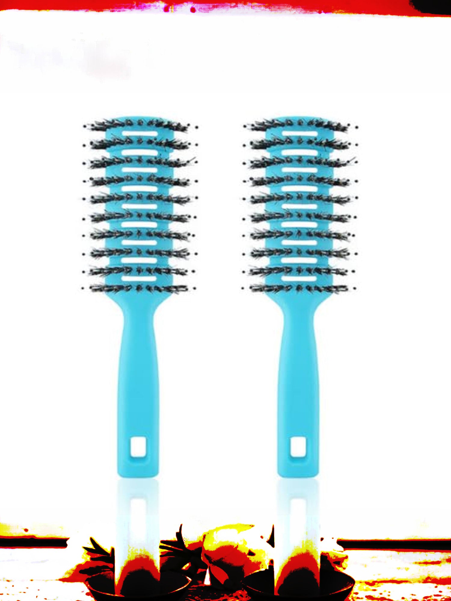 UMAI Round Vented Hair Brush - Fast Drying for Women
