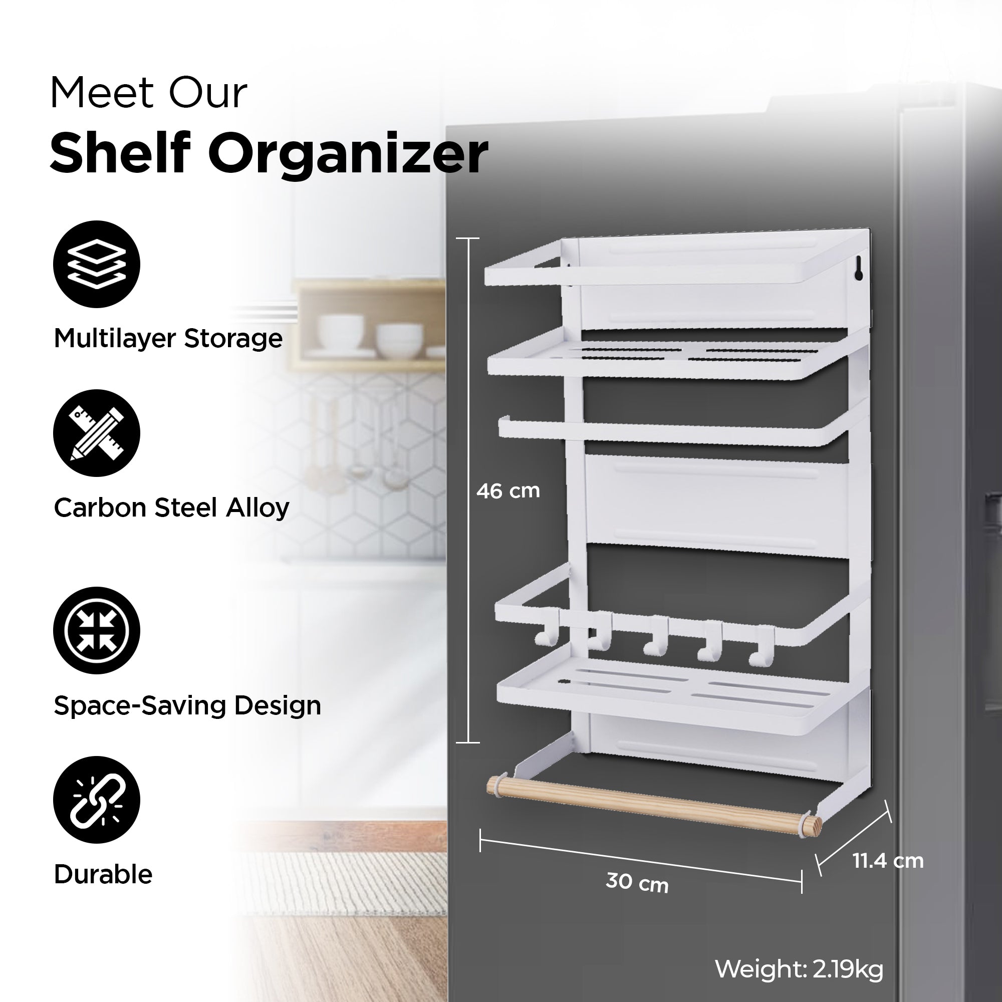 UMAI magnetic suction backboard rack - Versatile use