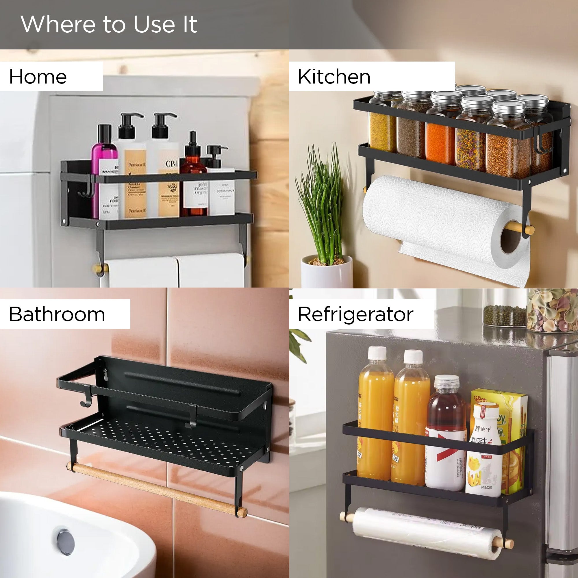 UMAI foldable kitchen organizer rack - space-saving solution