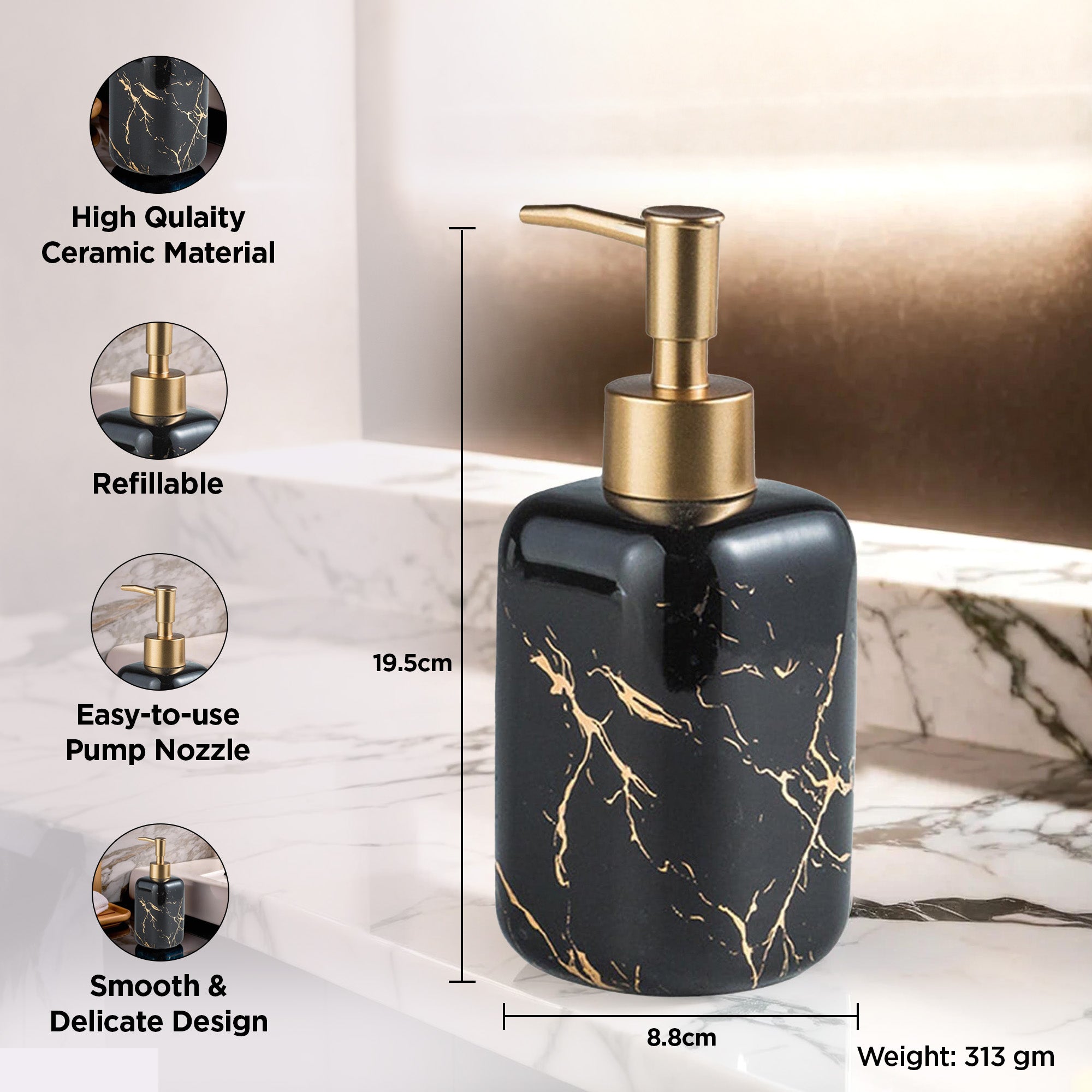 UMAI ceramic soap dispenser - Hand wash solution