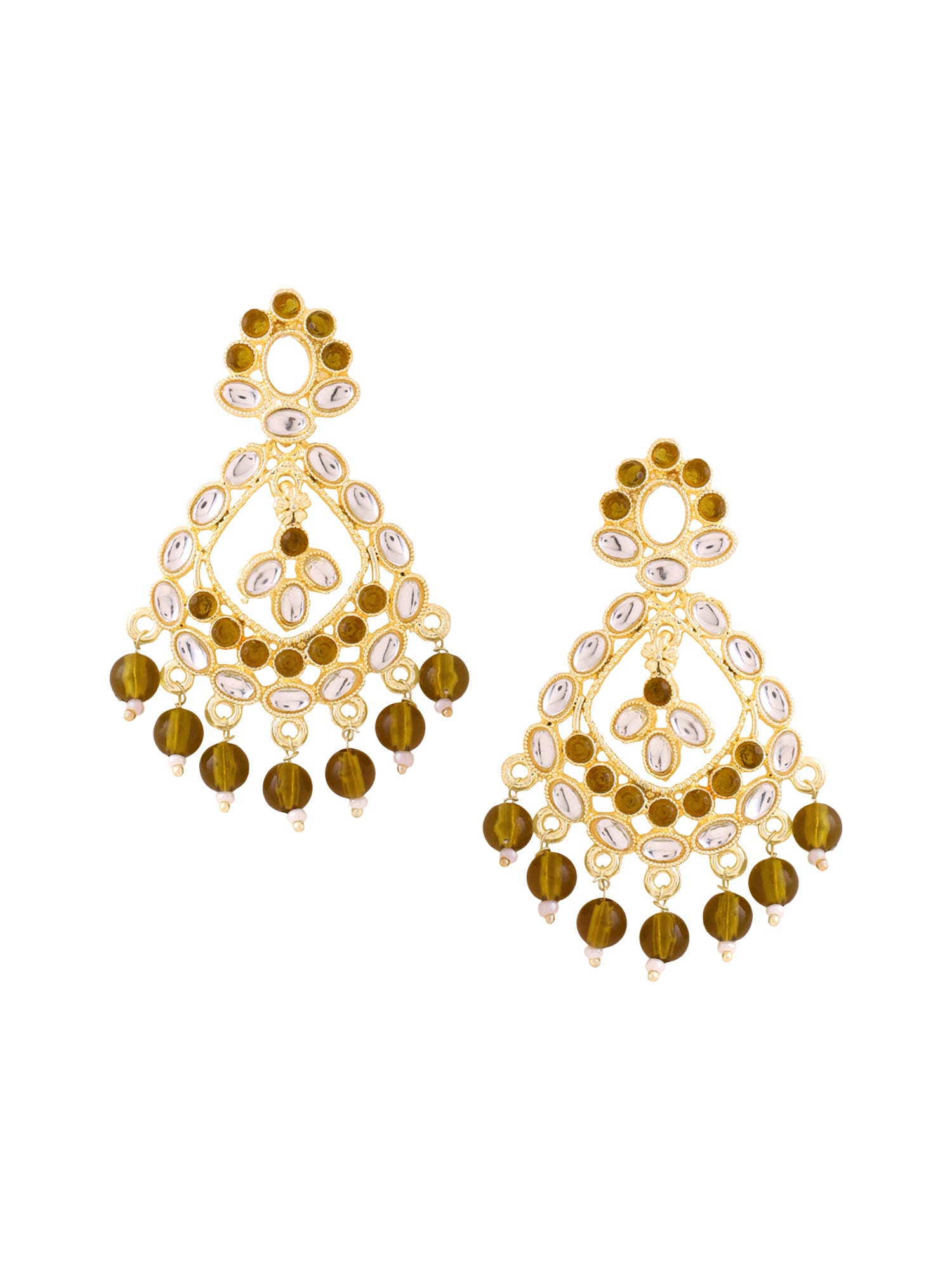 Yellow Chimes Dangler Earrings - Statement piece for women