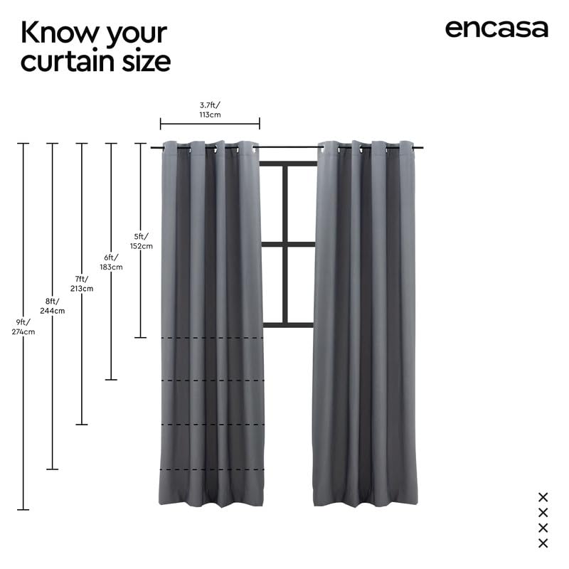 Encasa curtain panels - Elegant living room decor