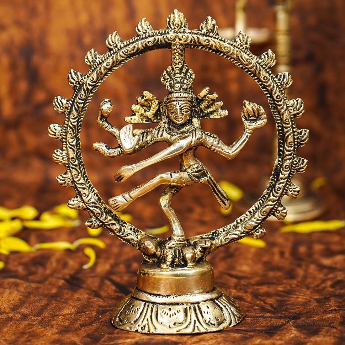 Ekhasa Nataraj Brass Sculpture - Spiritual Inspiration