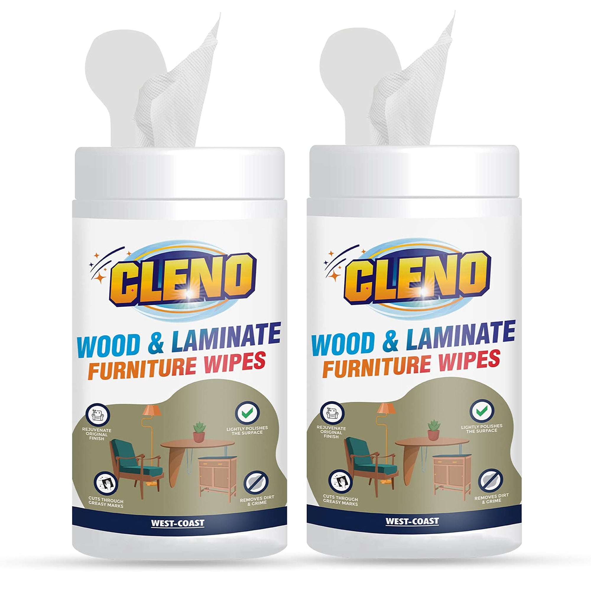 Cleno wood wipes - quick cleaning solution
