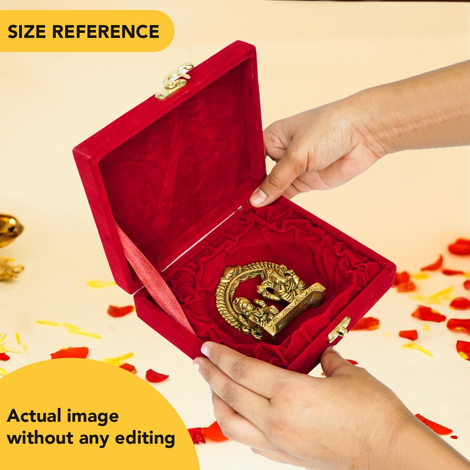 Ekhasa Laxmi Ganesh in Velvet Box - Housewarming Gift