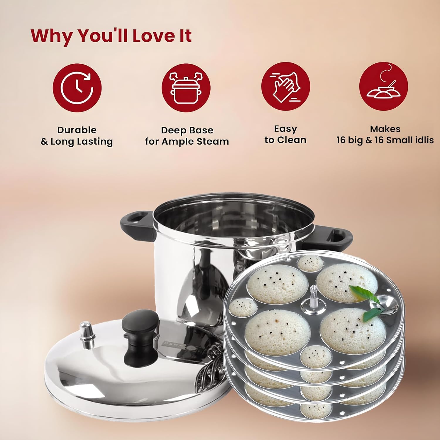 Usha Shriram Idli Maker - Safe cooking for children