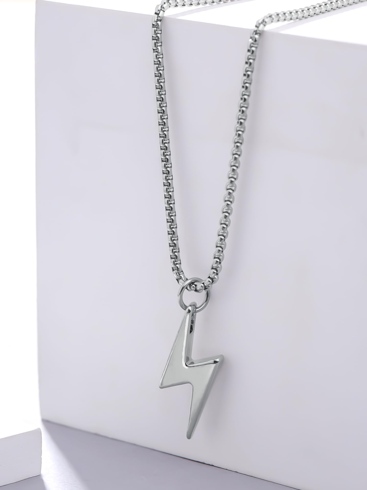 Yellow Chimes Lightning Bolt Pendant - Night out accessory