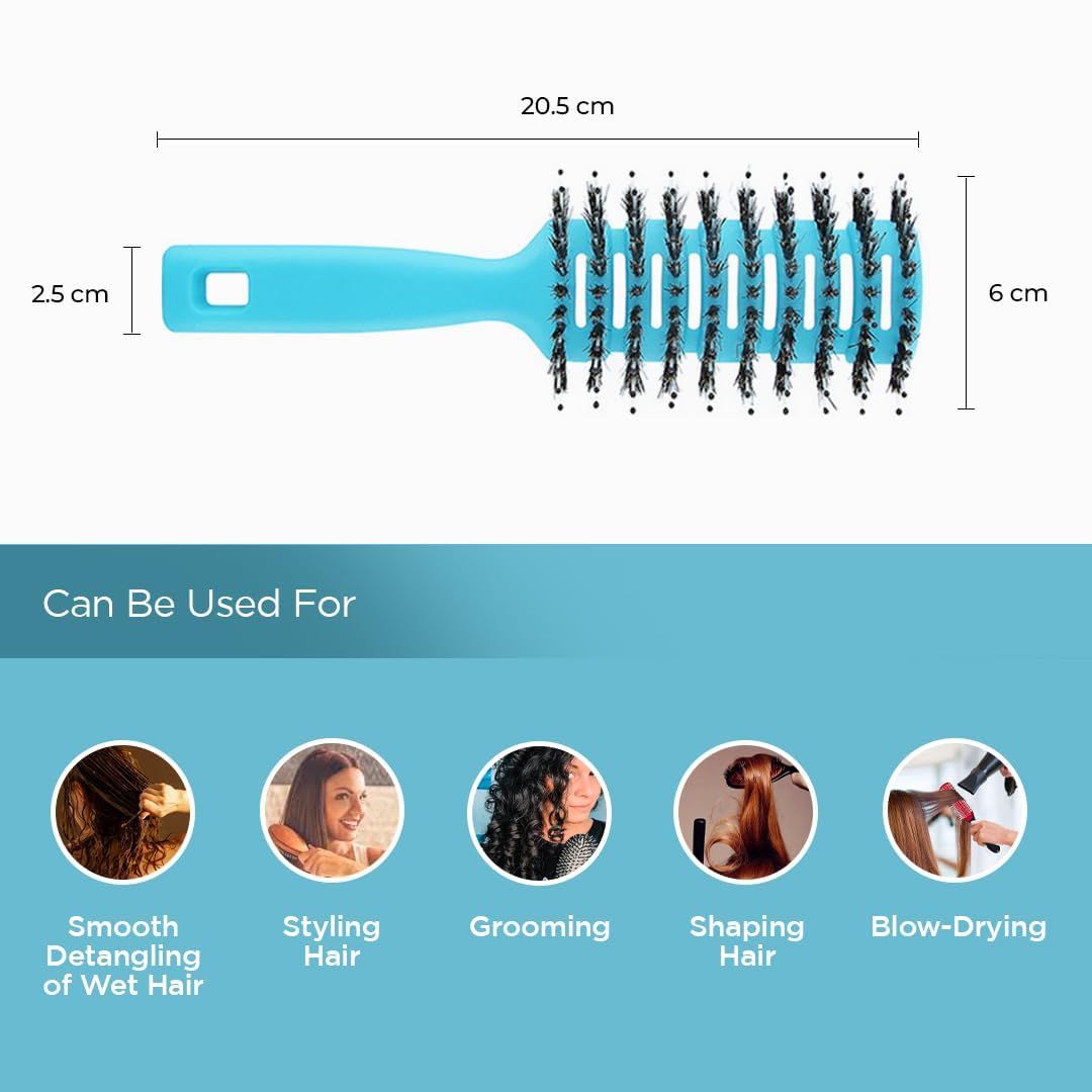 Kuber Industries hair brush - Comfortable grip for styling