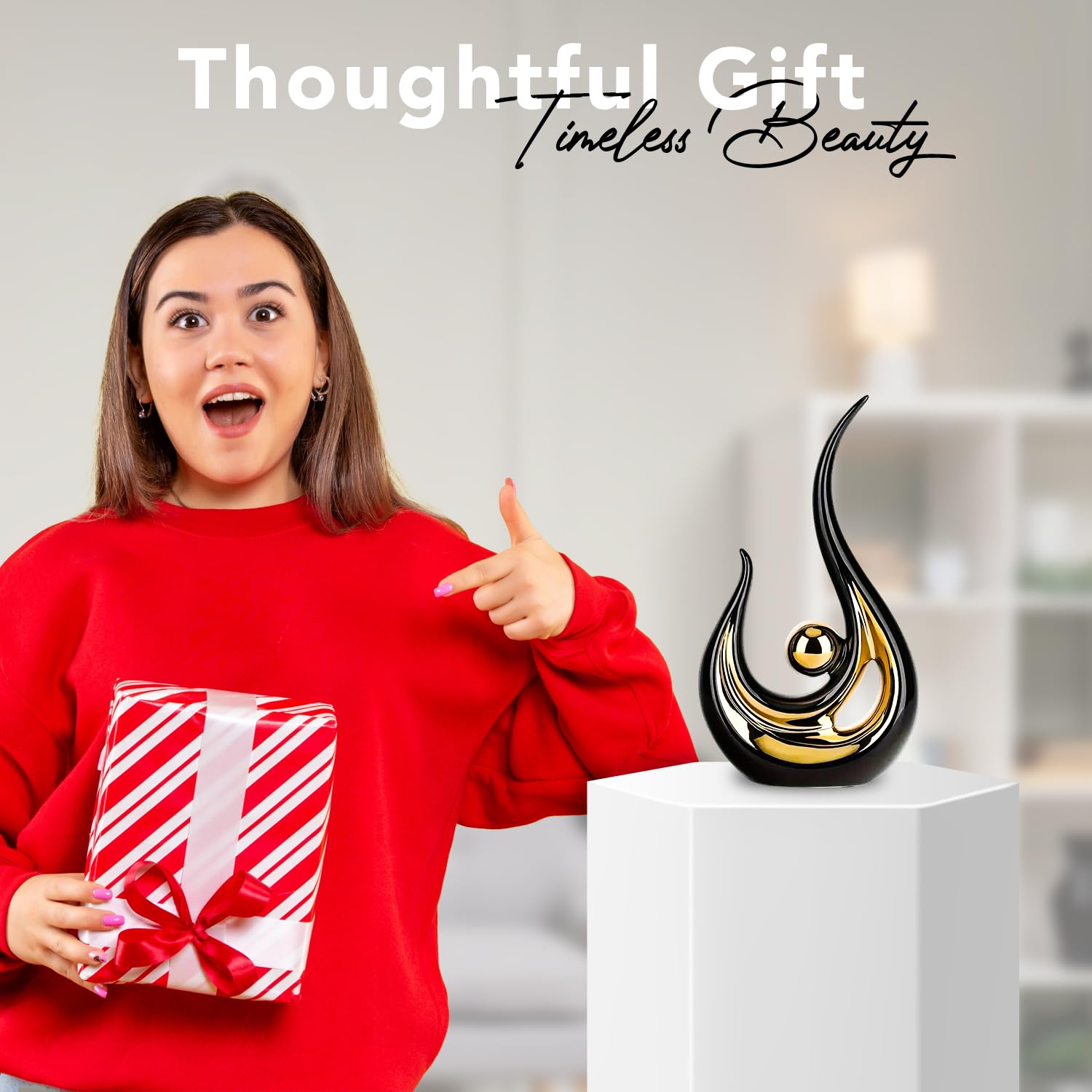 Ekhasa modern abstract showpiece - living room decor