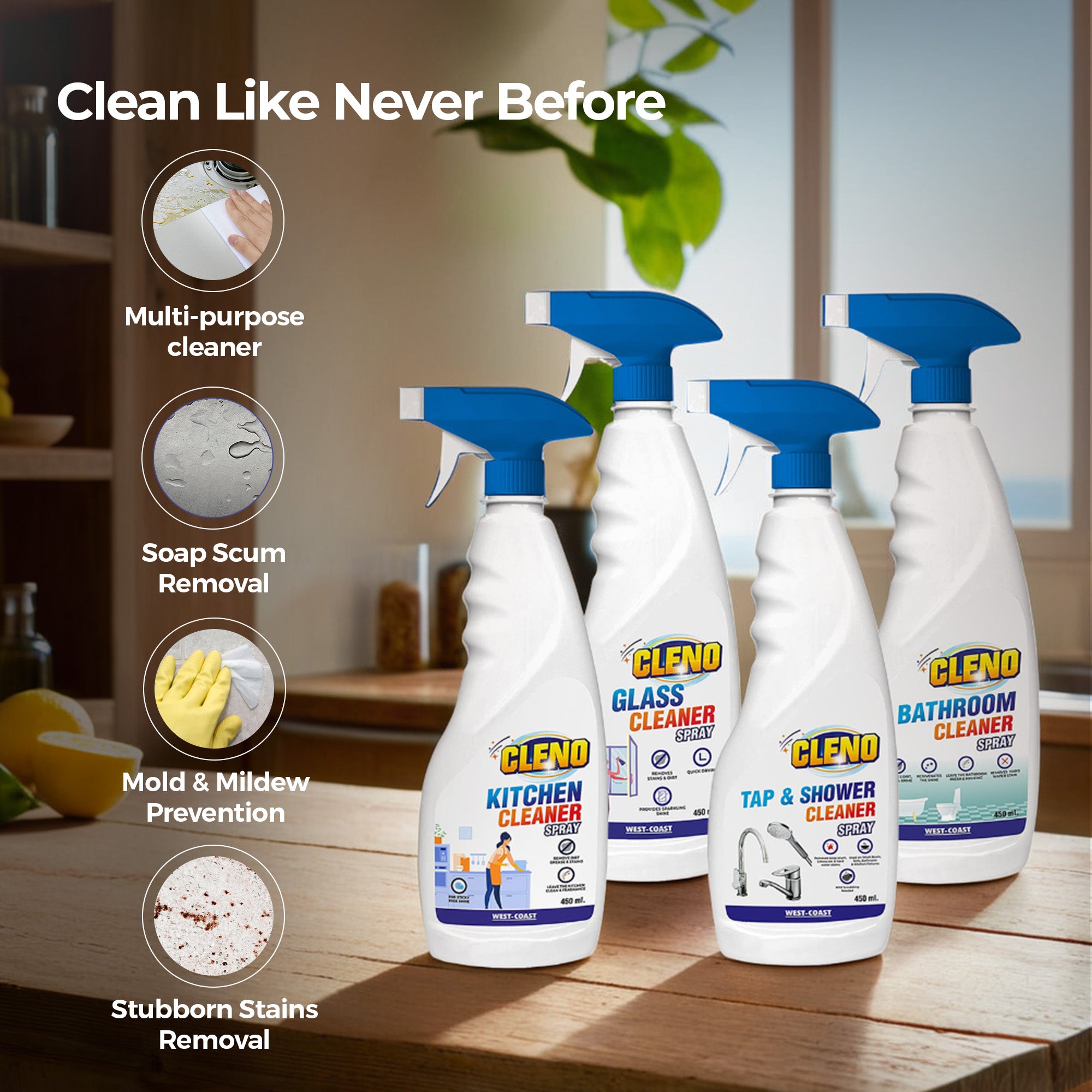 Cleno Kitchen Cleaner - keeping a fresh kitchen