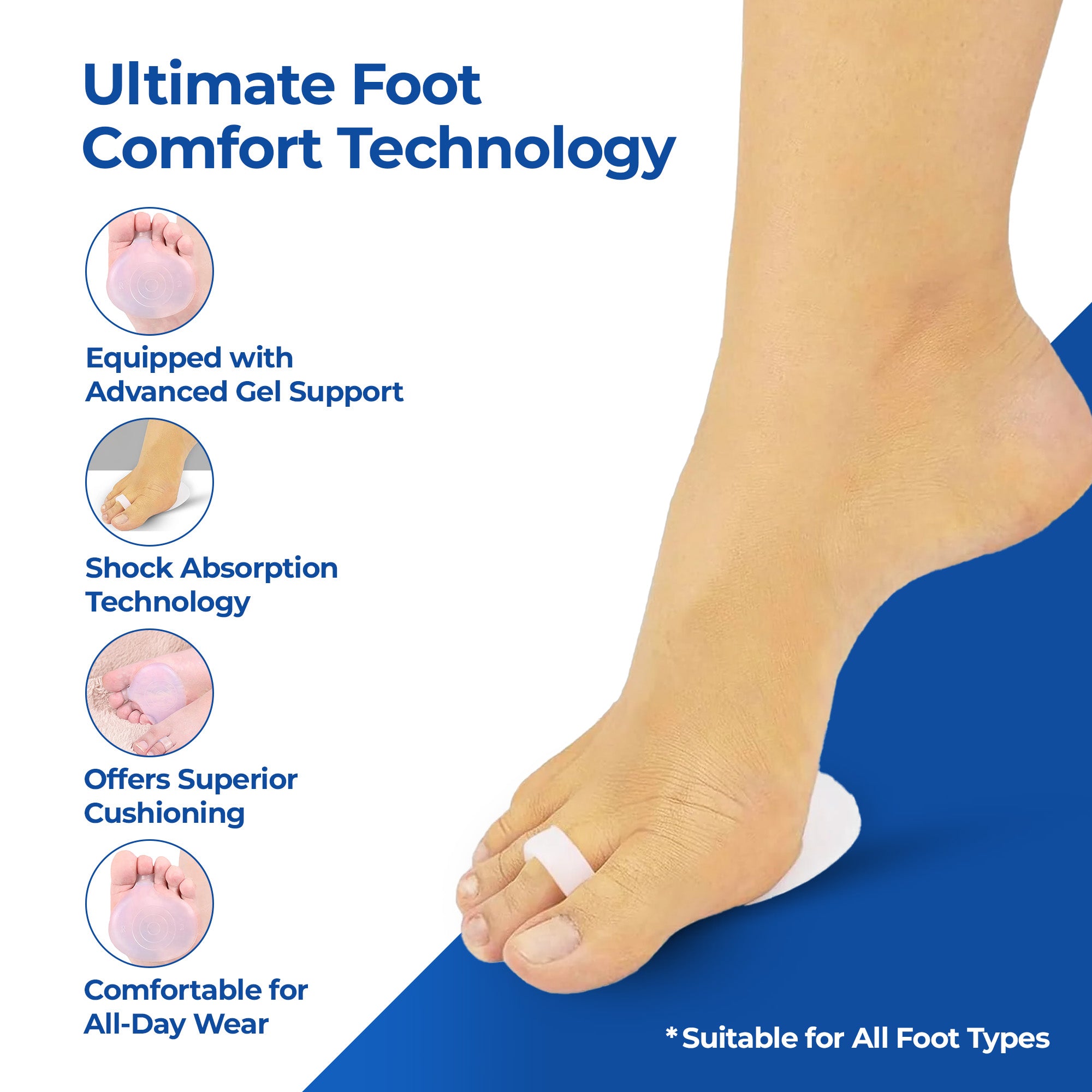 Dr Foot metatarsal pads - versatile use for dress shoes