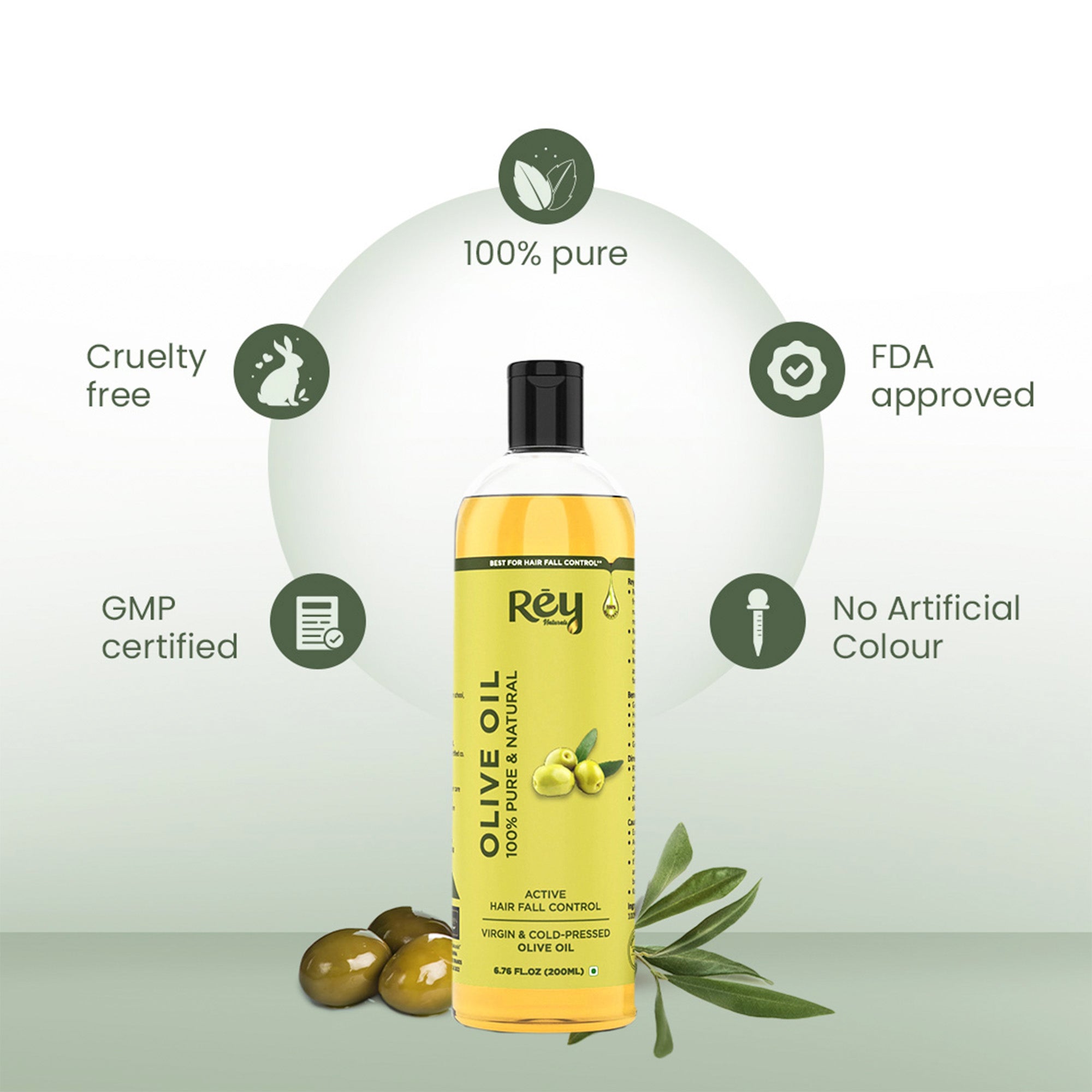 Rey Naturals Olive Oil - Nail and cuticle treatment