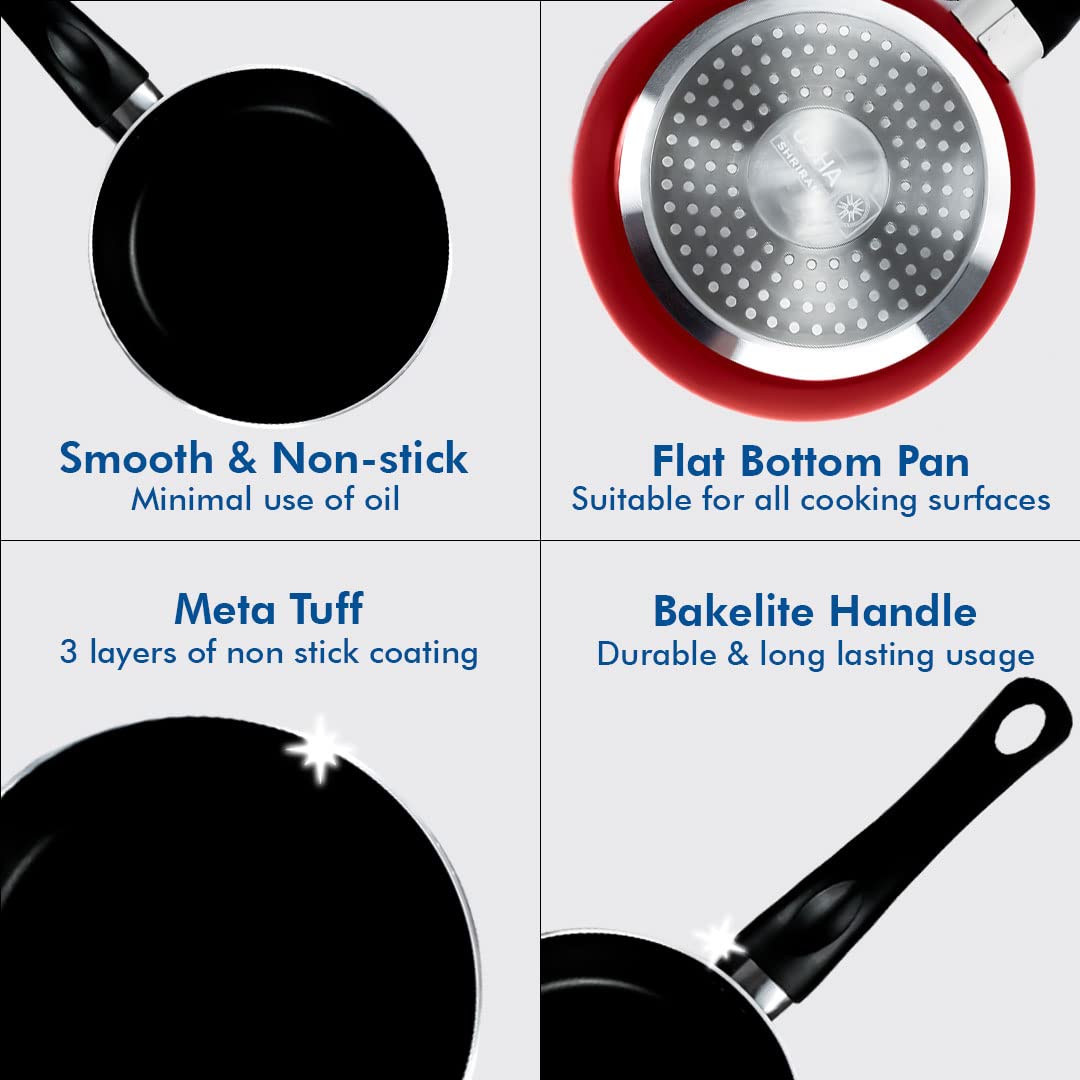 USHA SHRIRAM non stick cookware - Induction cooking