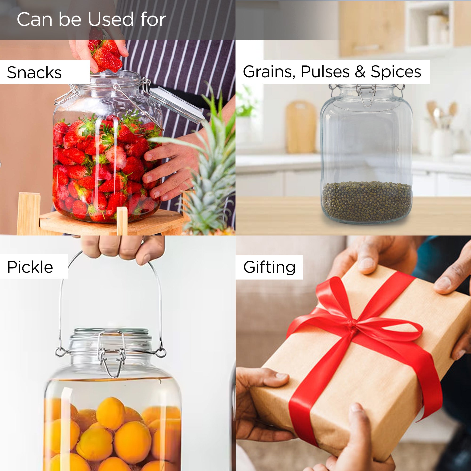 The Better Home UMAI Glass Jar - Elegant masala box