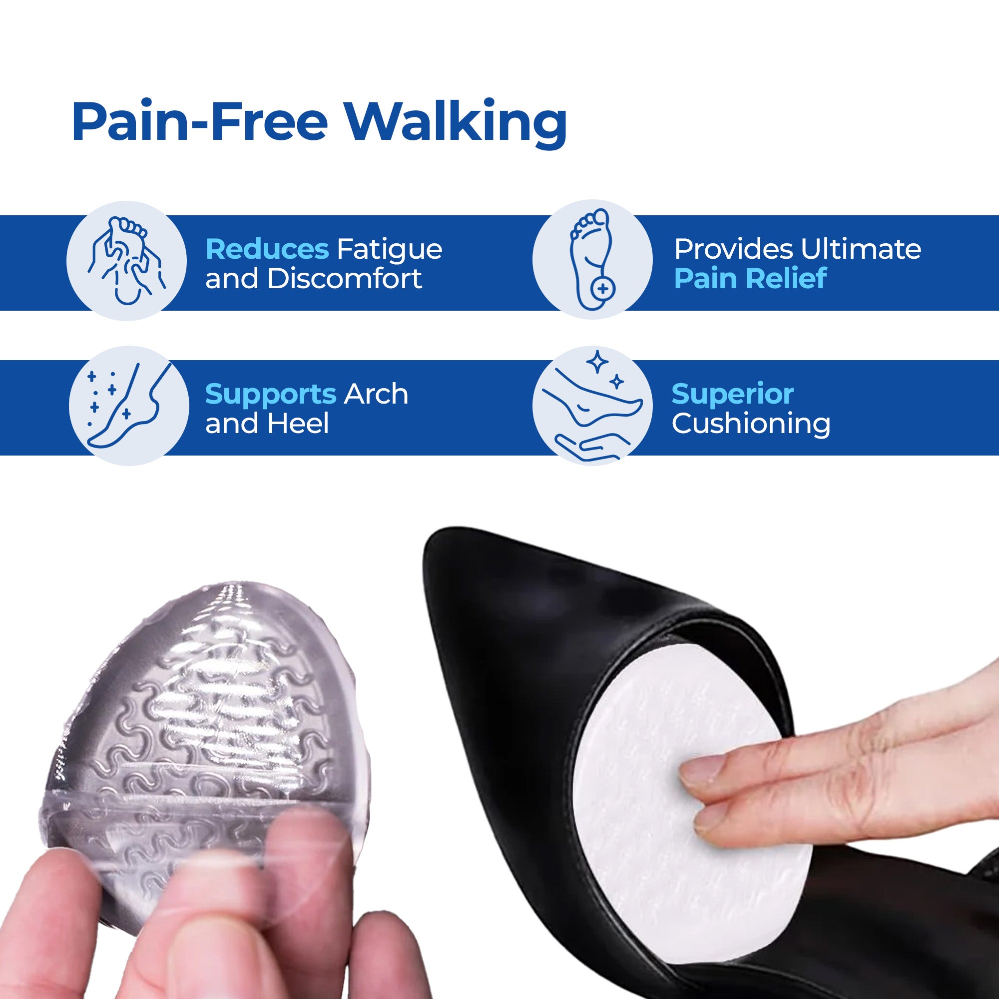 Dr Foot arch support cushions - enjoy your favorite heels