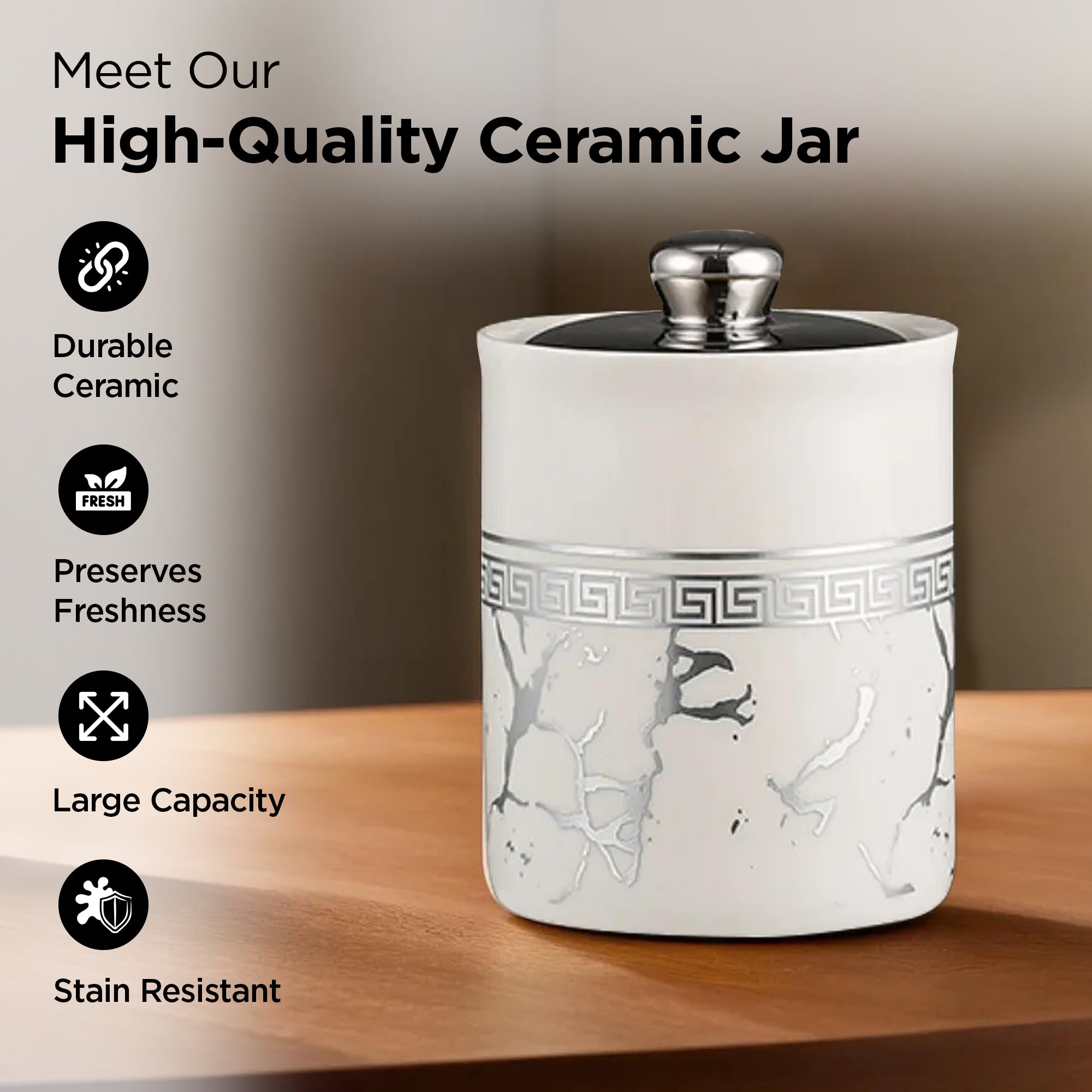 The Better Home Ceramic Jar - Ideal for Spices Organization