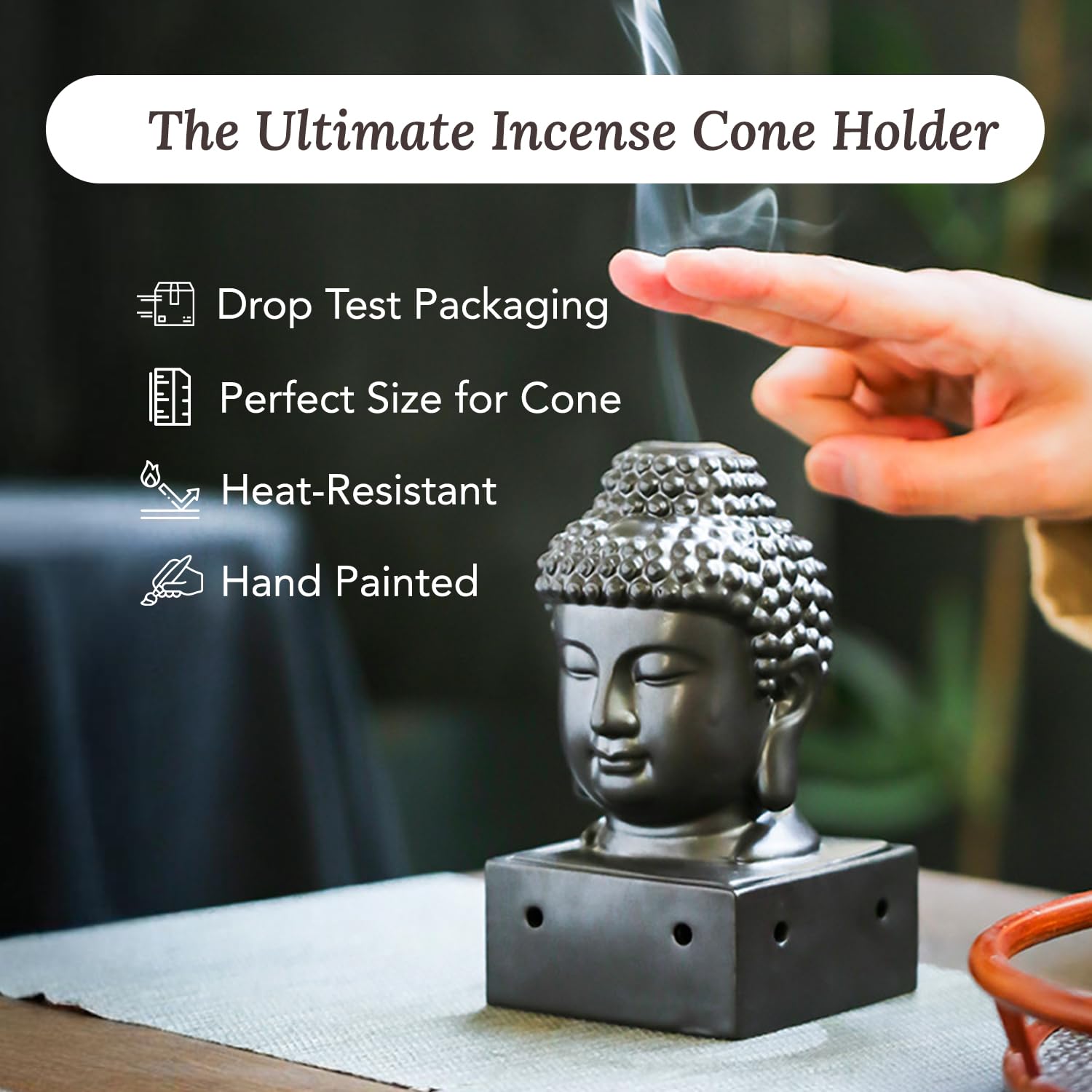 Ekhasa ceramic incense holder - stylish addition to any room