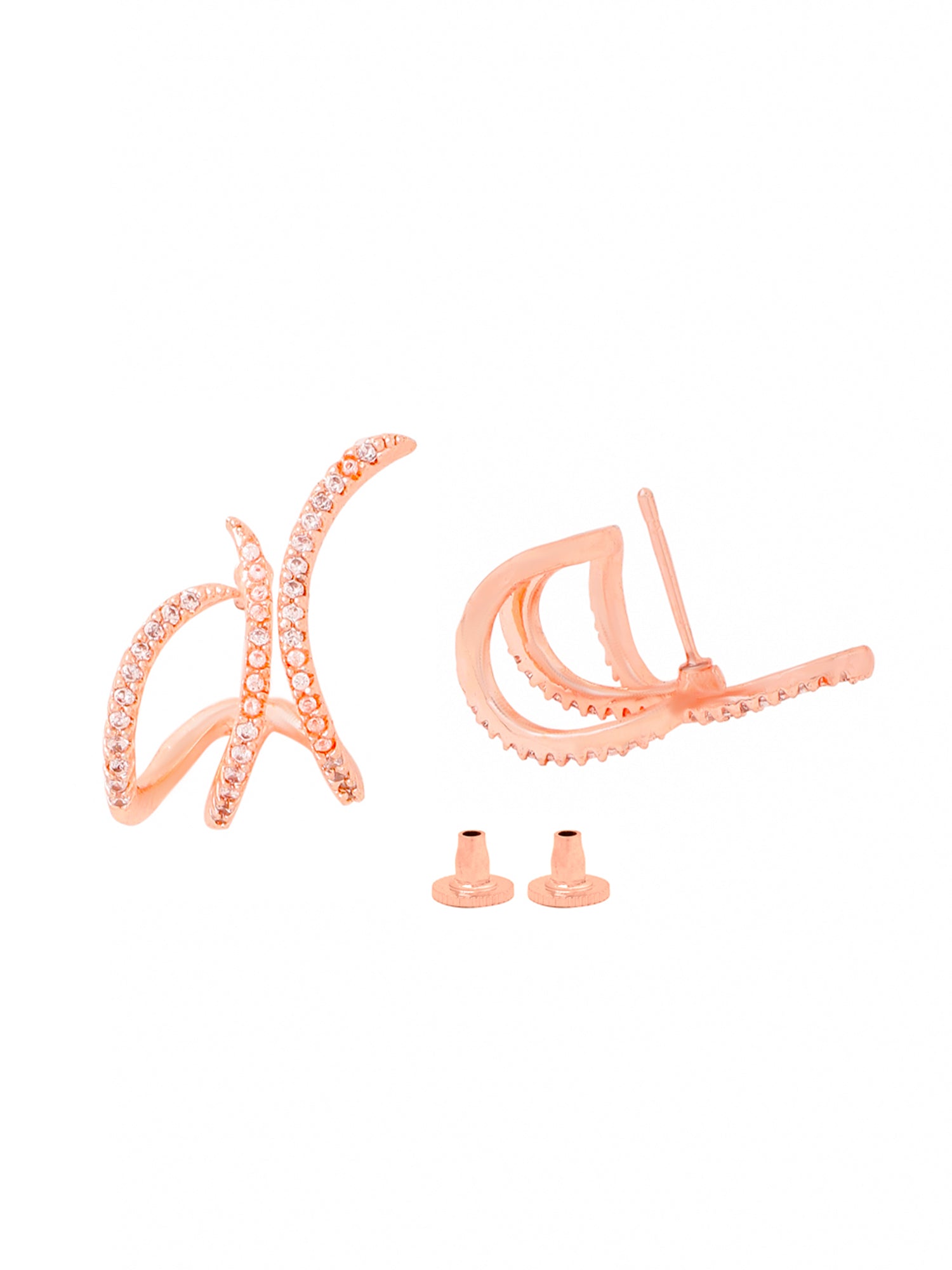 Yellow Chimes rose gold stud earrings - perfect birthday gift