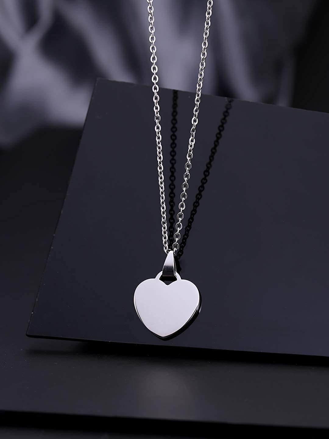 Yellow Chimes heart pendant necklace - anniversary gift for wife