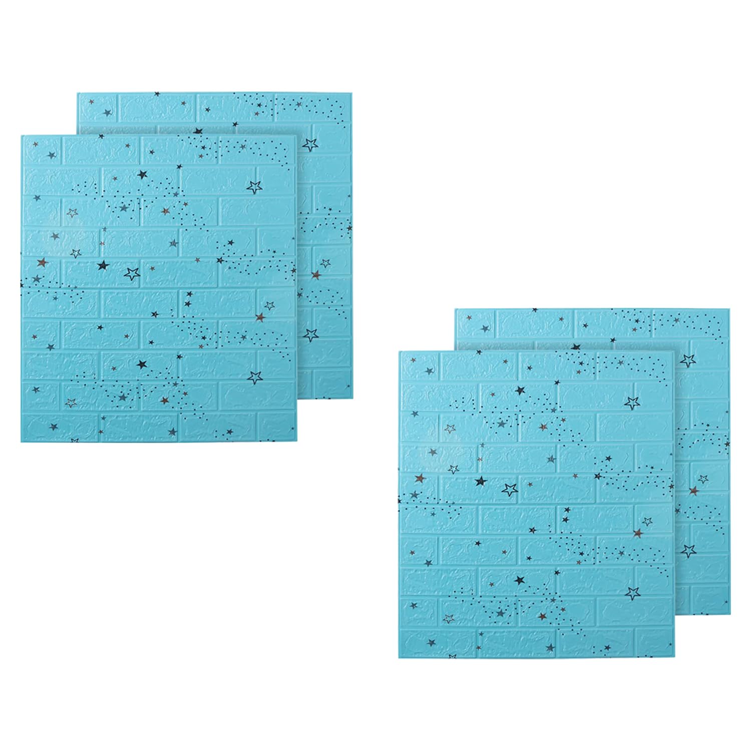 Kuber Industries Foam Brick Wallpaper - Safe for Kids and Pets