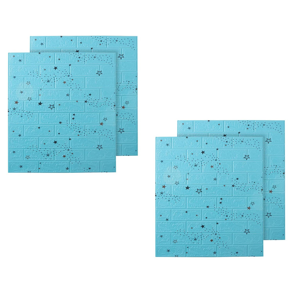 Kuber Industries Foam Brick Wallpaper - Safe for Kids and Pets