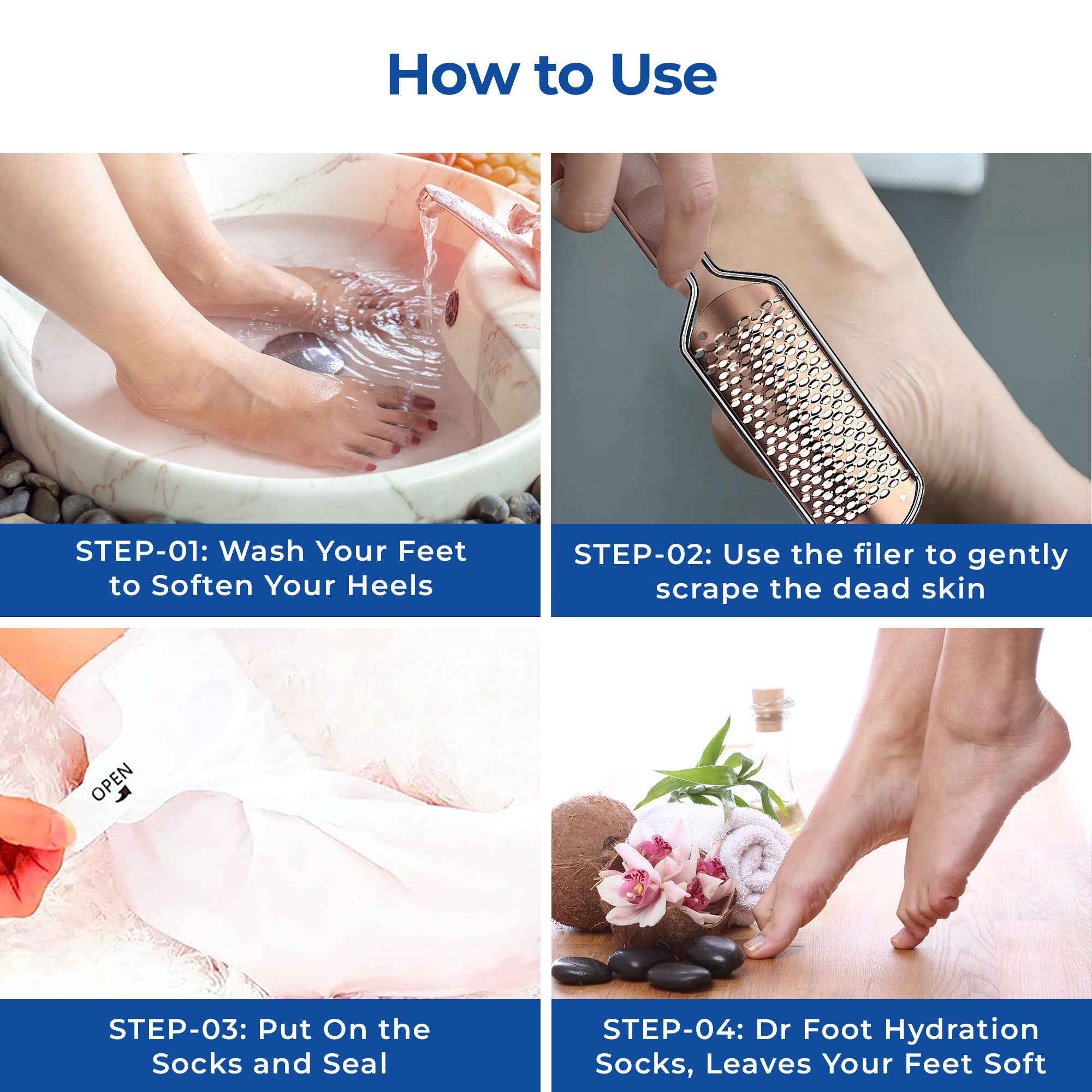 Dr Foot foot peeling mask - Exfoliation process