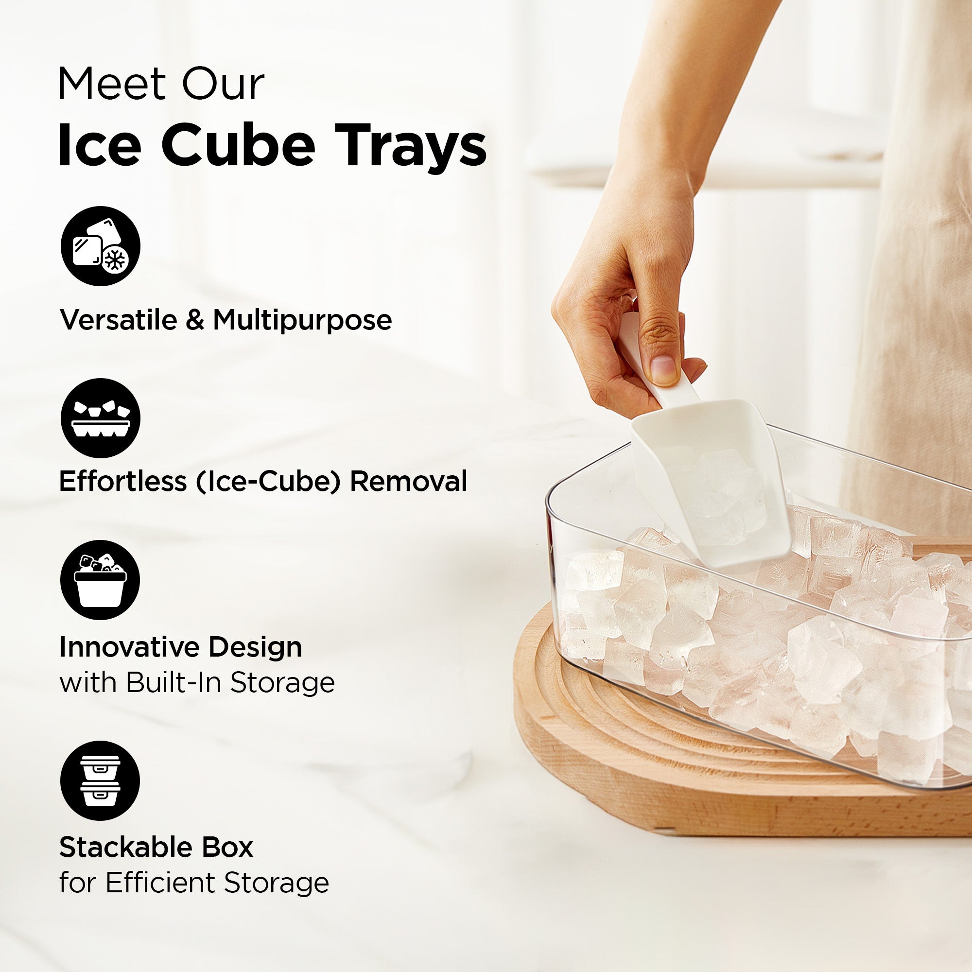 UMAI ice cube trays set - ideal for cocktails and mocktails