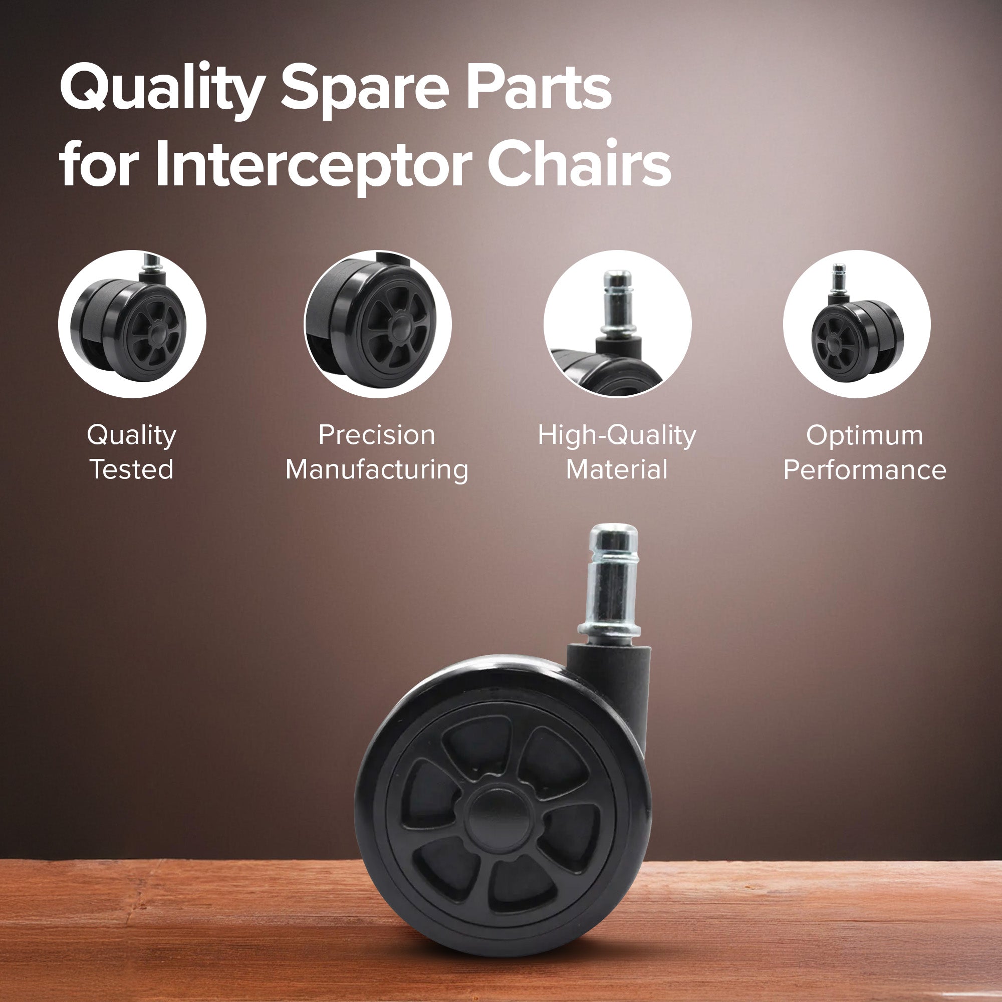 Interceptor casters - Versatile furniture wheels for trolleys